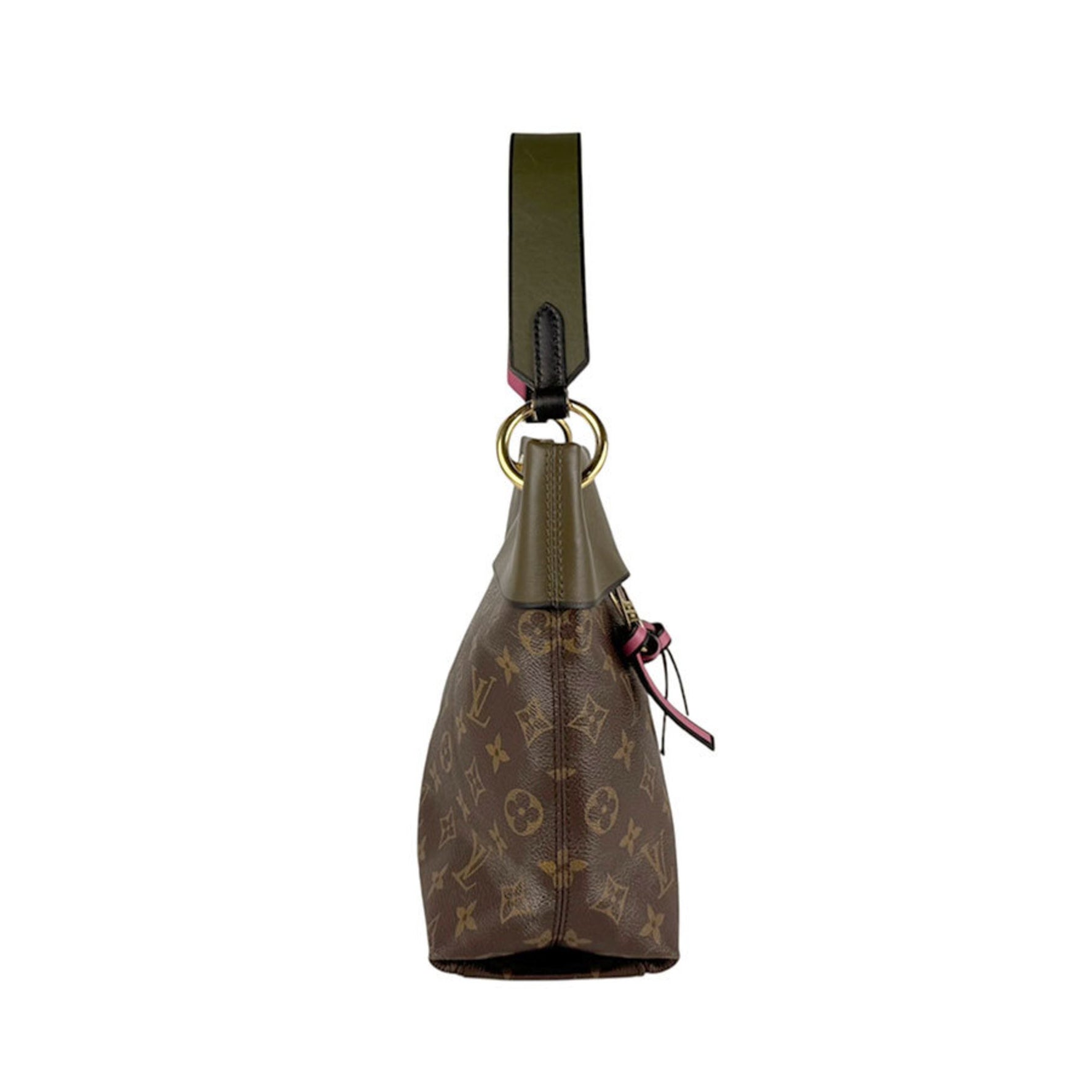 Louis Vuitton Monogram Tuileries Besace Shoulder Bag in Canvas, Brown, Khaki, and Pink