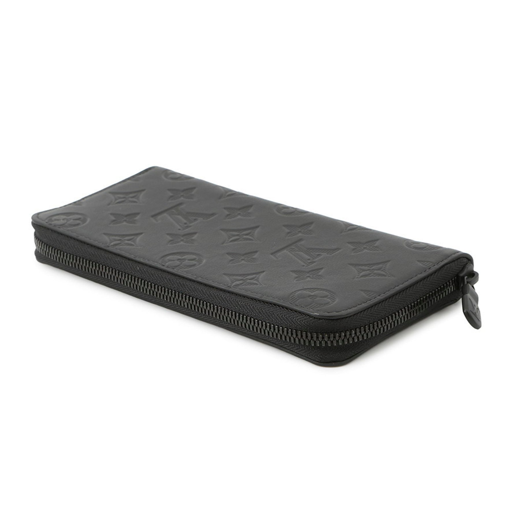 Louis Vuitton Monogram Shadow Zippy Wallet Vertical Black