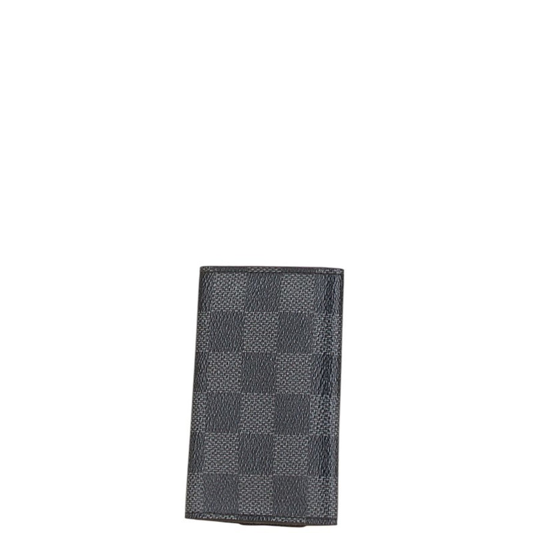 Louis Vuitton Damier Graphite Multicle 6 Key Case PVC Leather