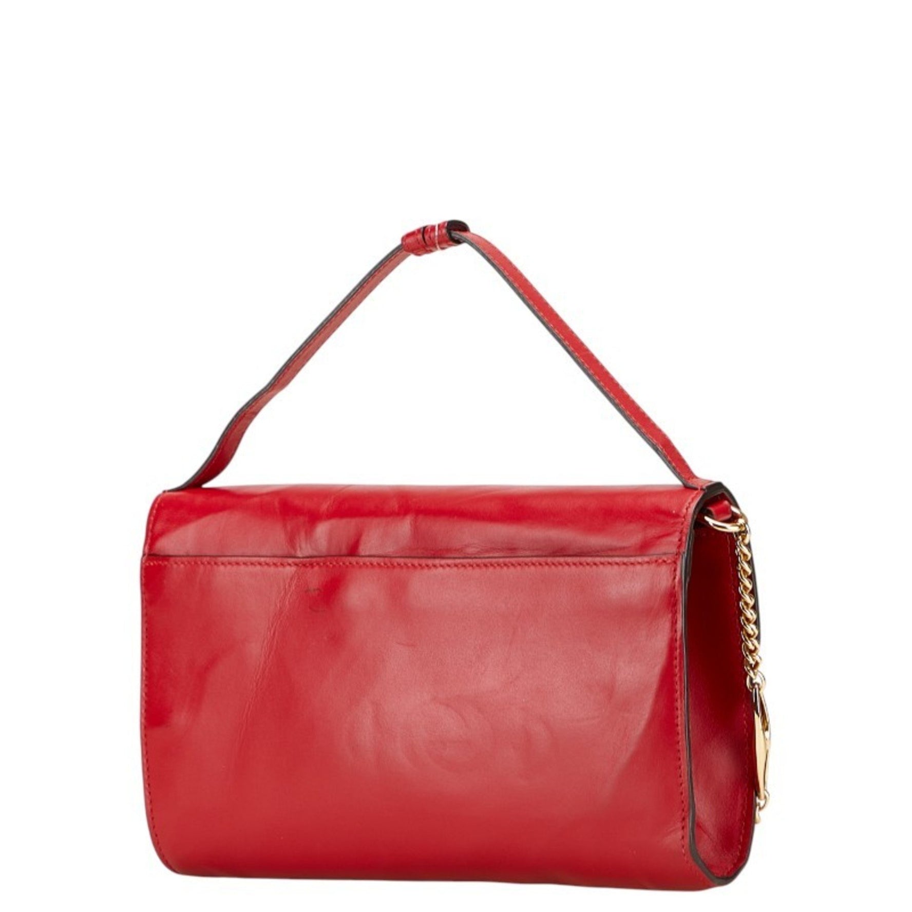 Gucci Zumi Chain Shoulder Bag/Handbag Red Leather