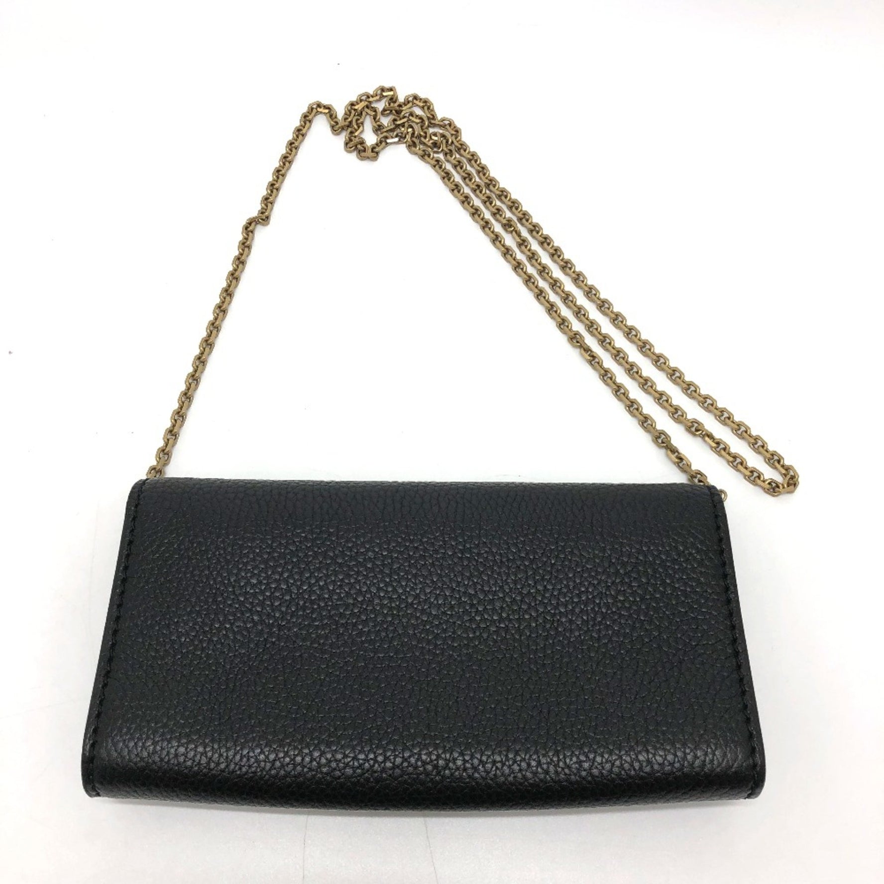 Christian Dior Logo/Crossbody bag chain wallet Shoulder Bag GoldHardware