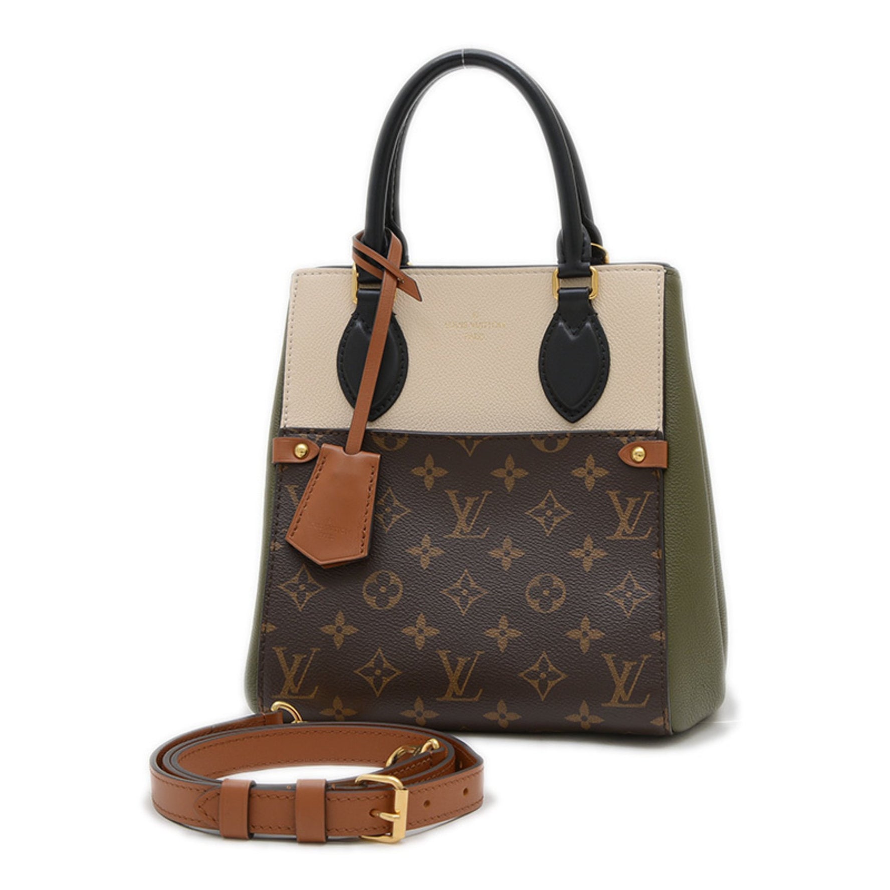 Louis Vuitton Monogram Field Tote PM 2-Way Hand/Shoulder Bag Cream Khaki M45388 BP