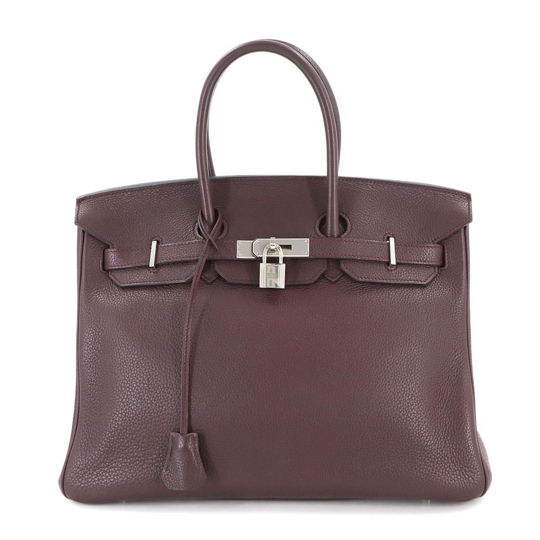 Hermes Hermès Birkin 35 Togo Rouge H Handbag with L Stamp and Silver Hardware