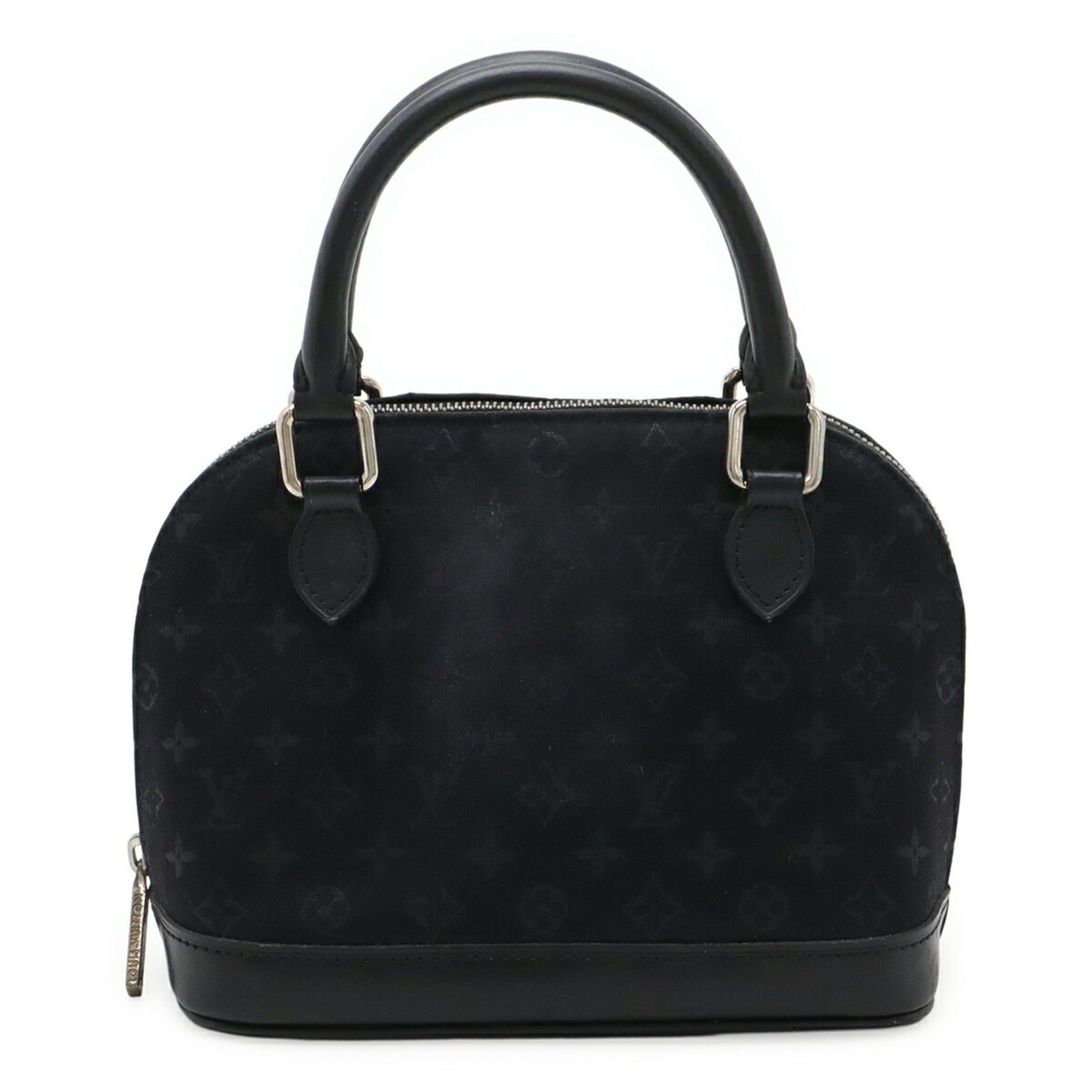 Louis Vuitton Monogram Satin Little Alma Handbag Pouch in Black (Noir)