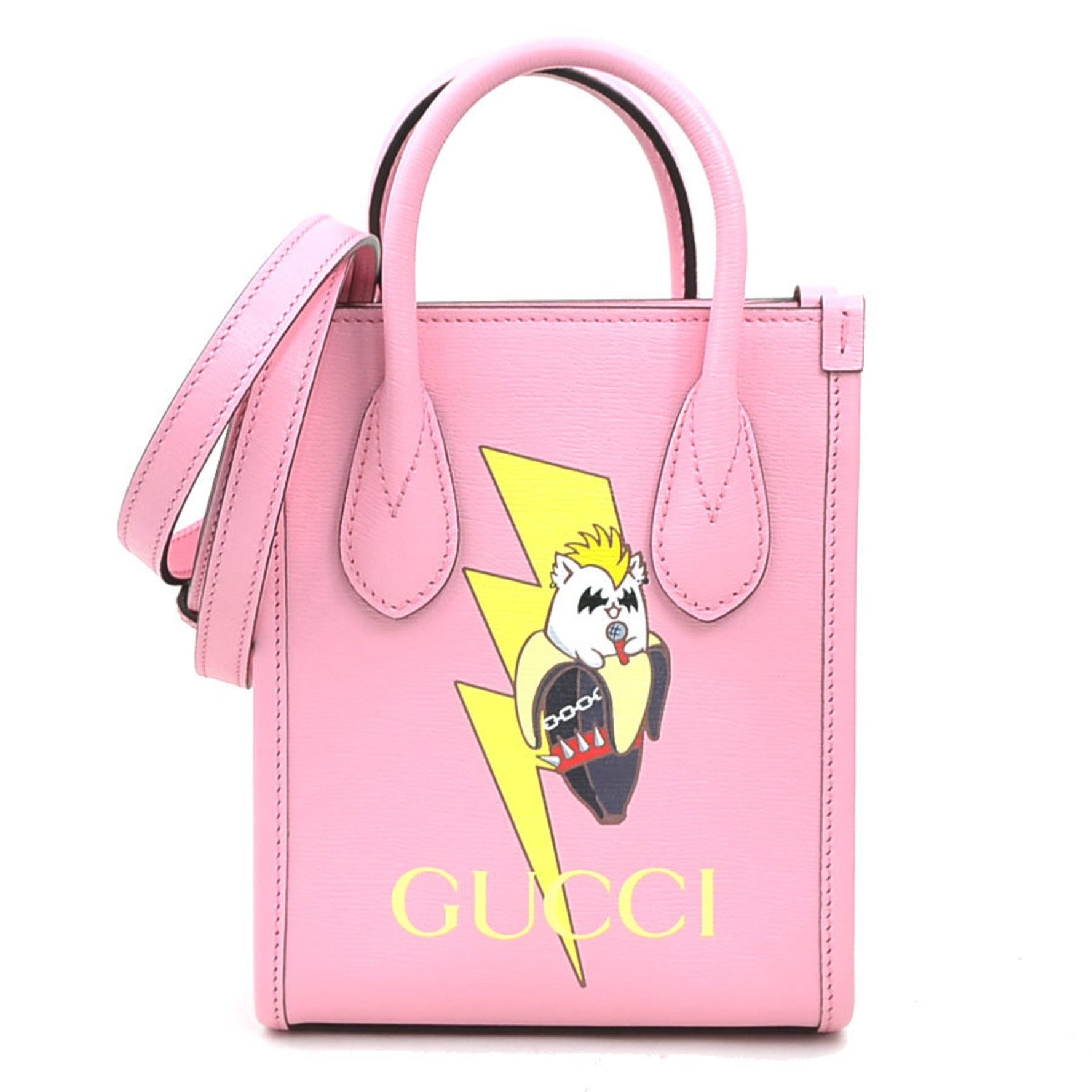 GUCCI Handbag Shoulder Bag Bananya Collaboration Leather