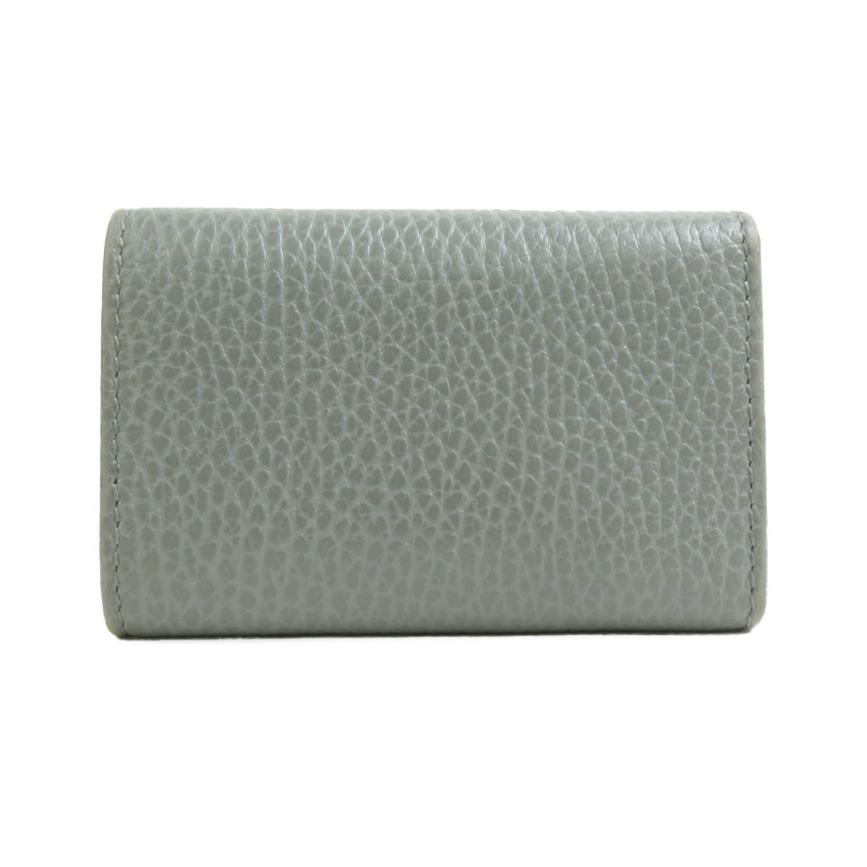 GUCCI GG Marmont key case leather metal grey gold men women