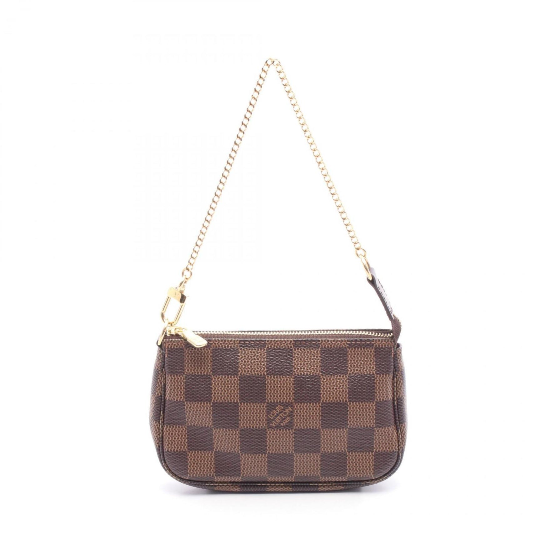 Louis Vuitton Mini Pochette Accessoires Handbag, Coated Canvas and Leather with Damier Detail