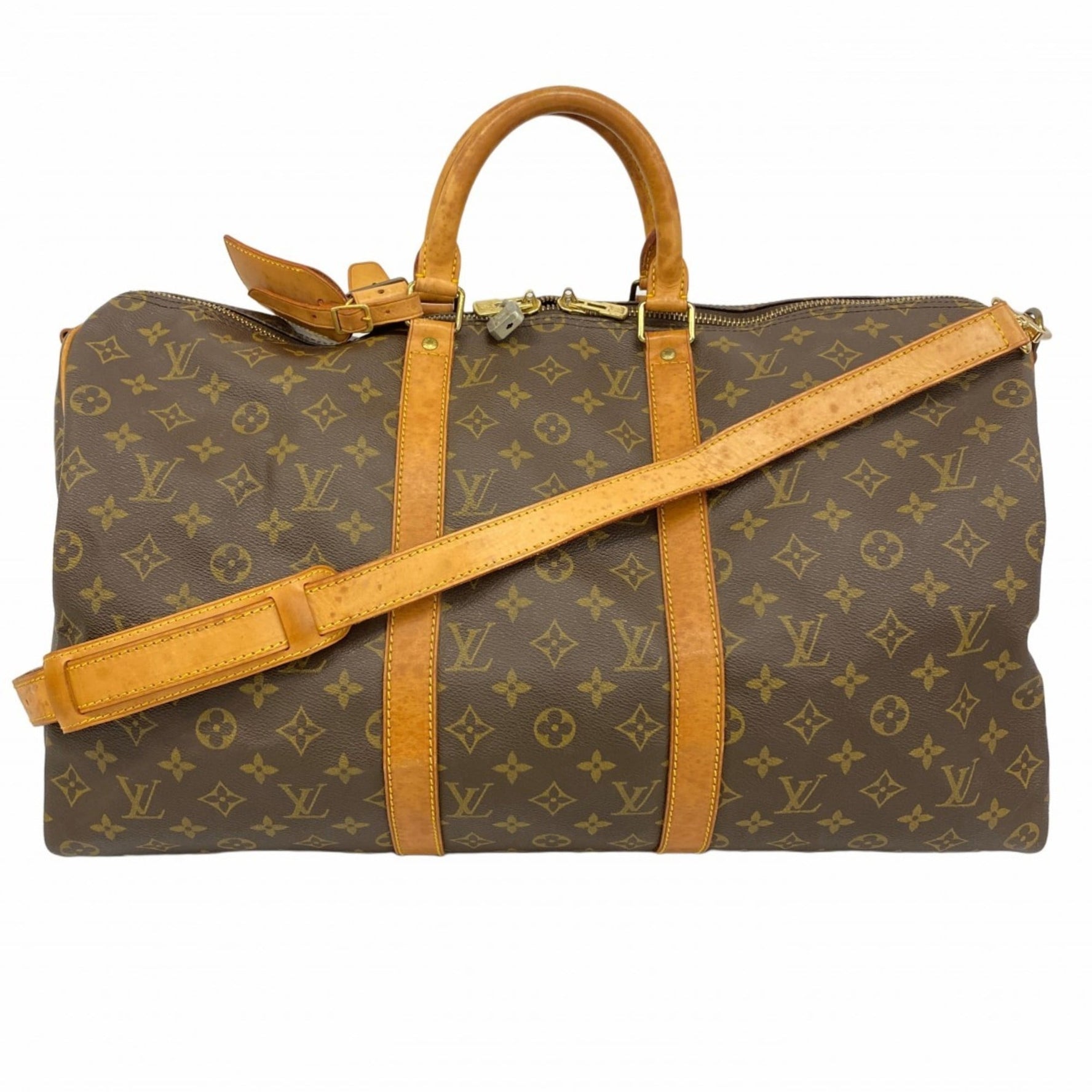 Louis Vuitton Monogram Keepall Bandouliere 50 Boston Bag Men's and