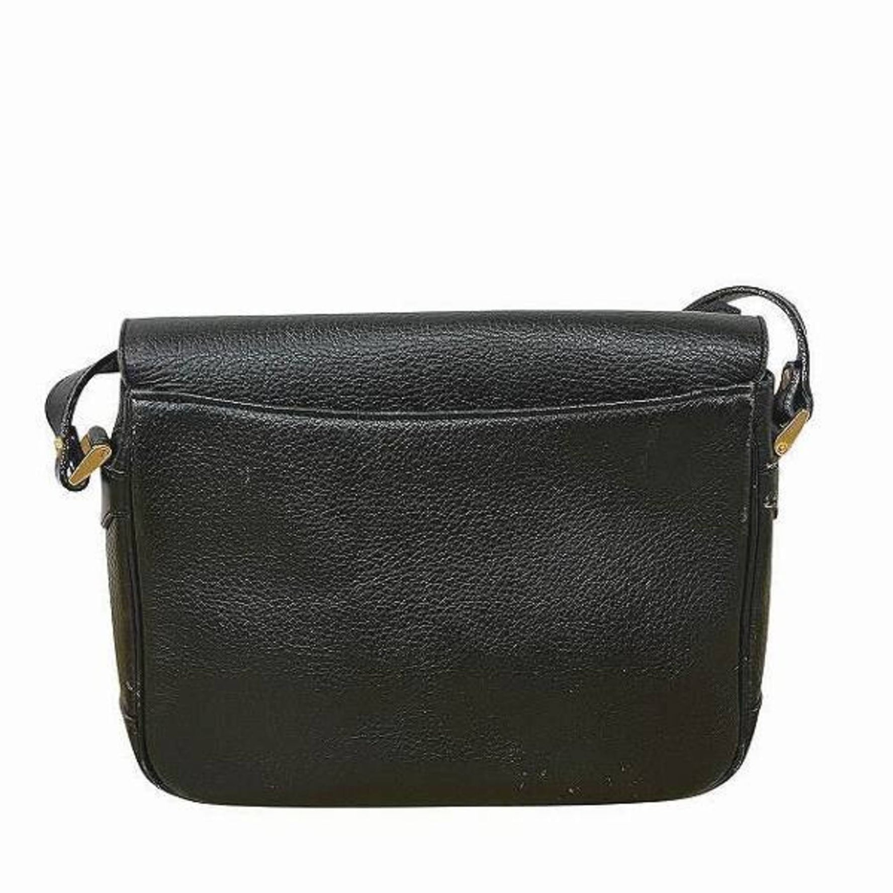 Burberry black leather shoulder bag for women