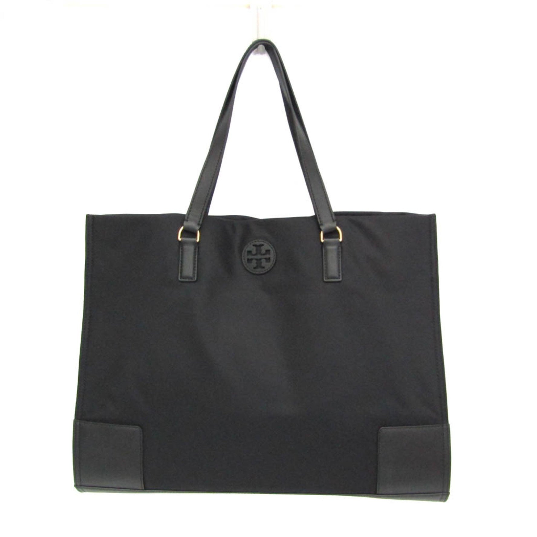 Tory Burch ELLA Women's Nylon,Leather Tote Bag Black