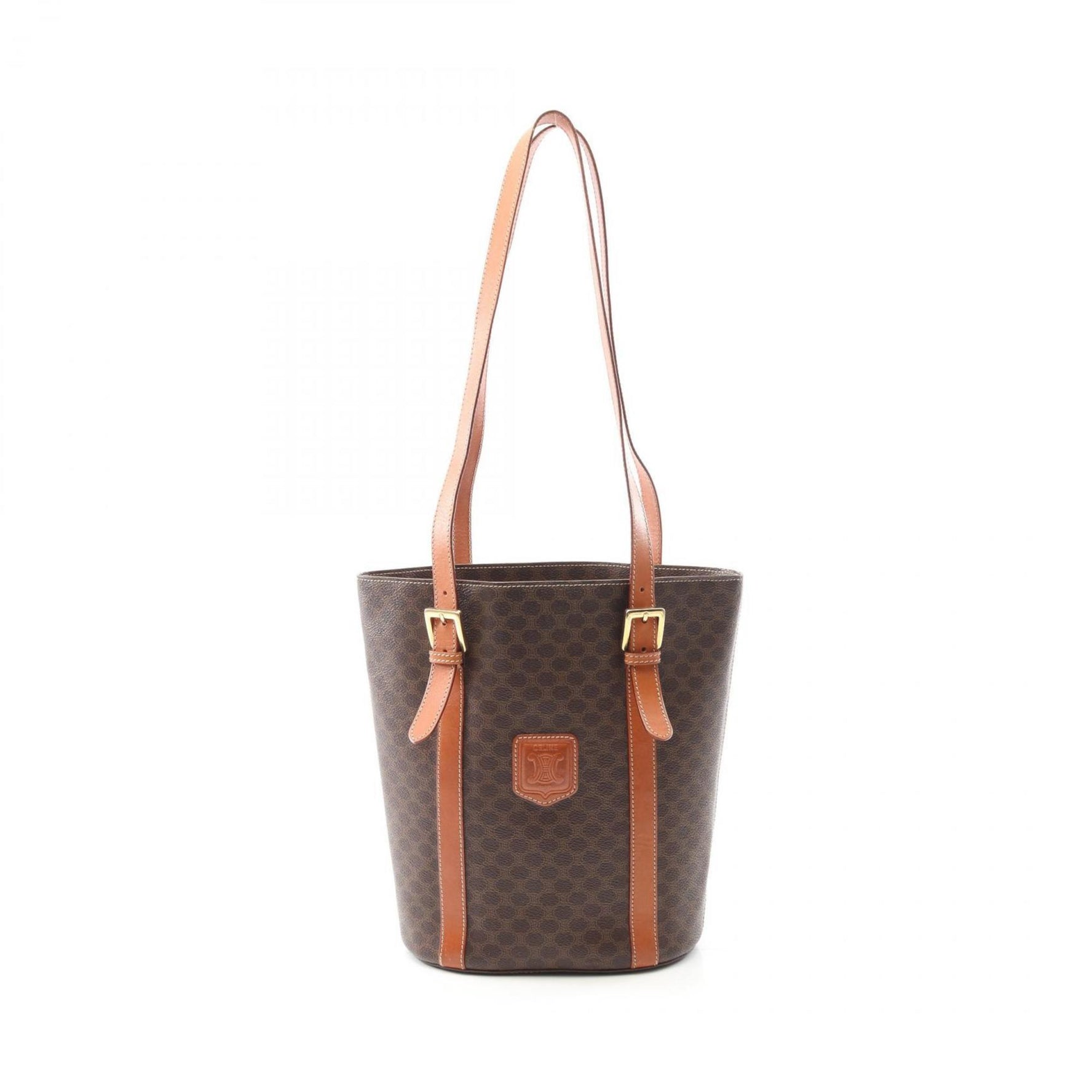 Celine Macadam Tote Bag, PVC-Coated Canvas and Leather