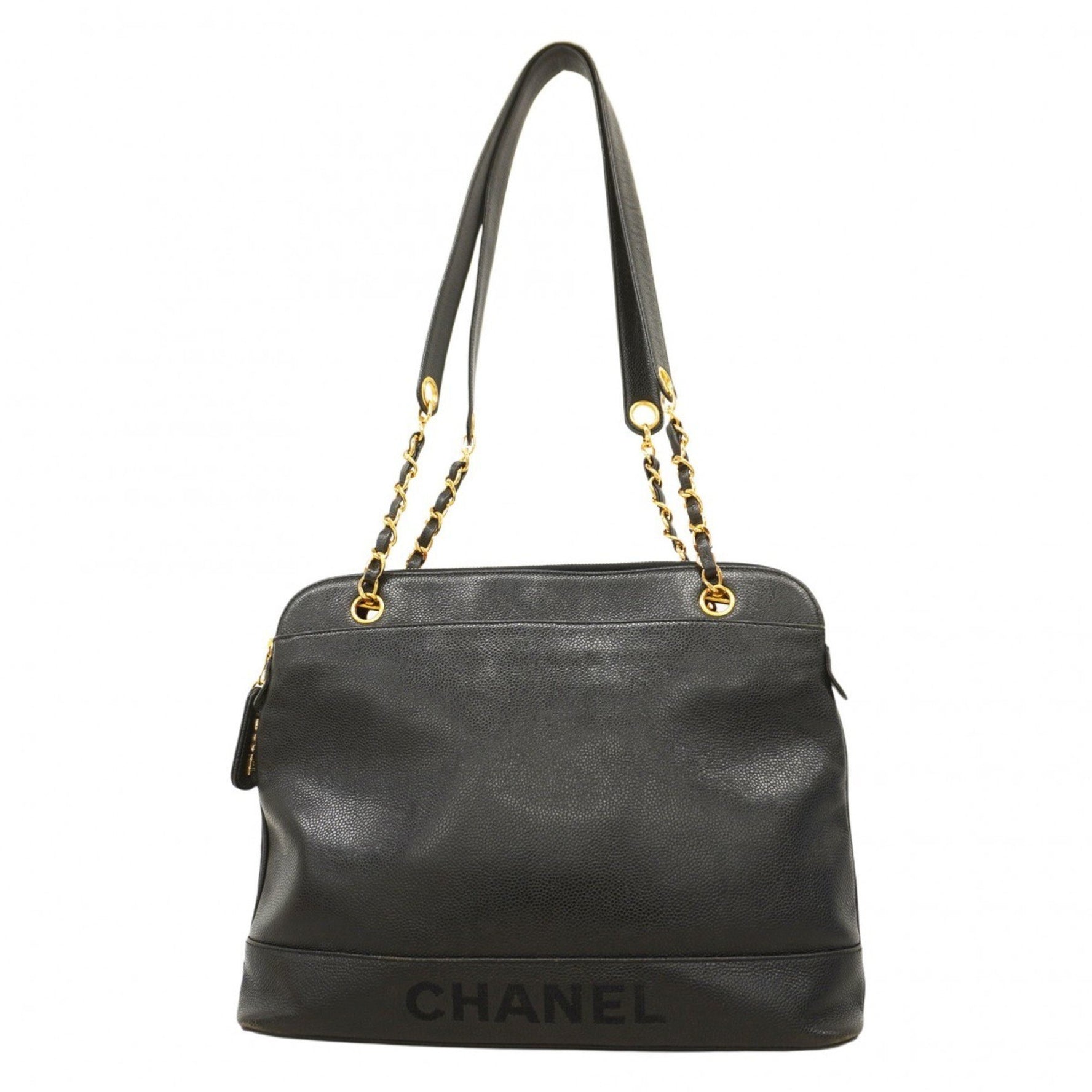 Chanel Shoulder Bag Chain Caviar Skin