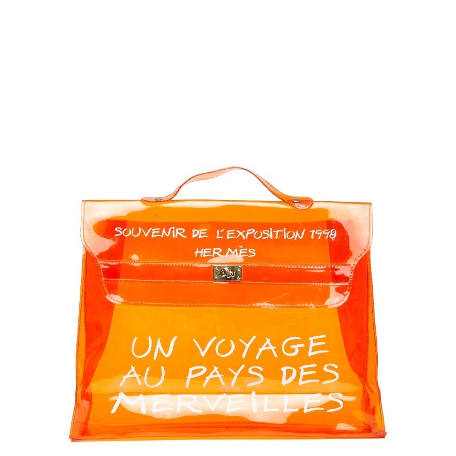 Hermès Vinyl Kelly "Journey to Wonderland" Exhibition Handbag Tote Bag HERMES