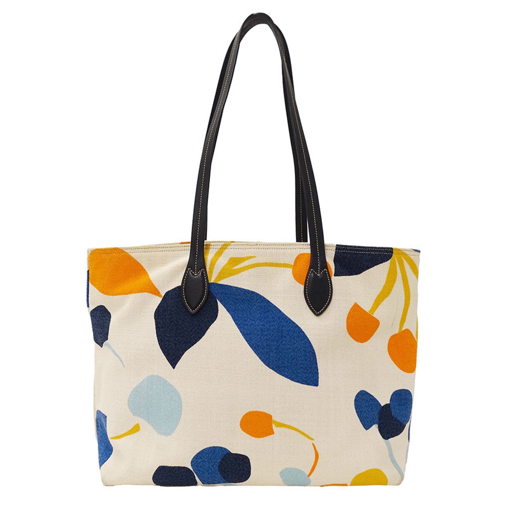 Miu MIUMIU bag ladies brand tote canvas orange multicolor large handbag