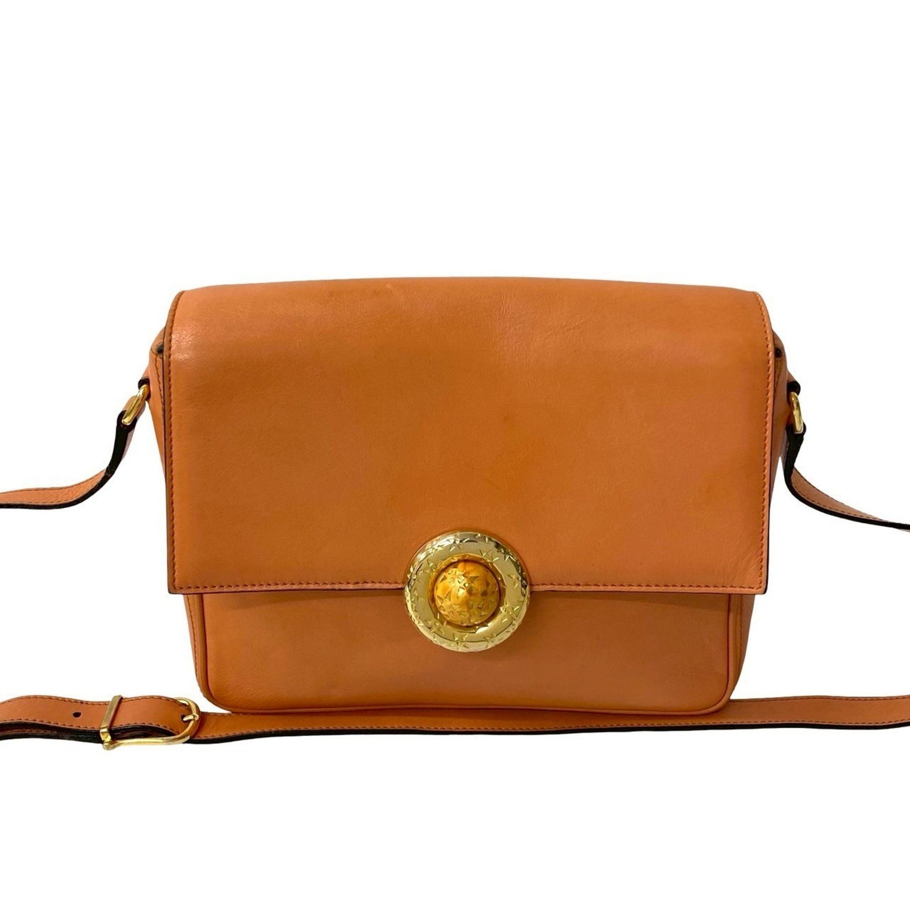 CELINE Star Ball Leather Shoulder Bag/Pochette/Sacoche in