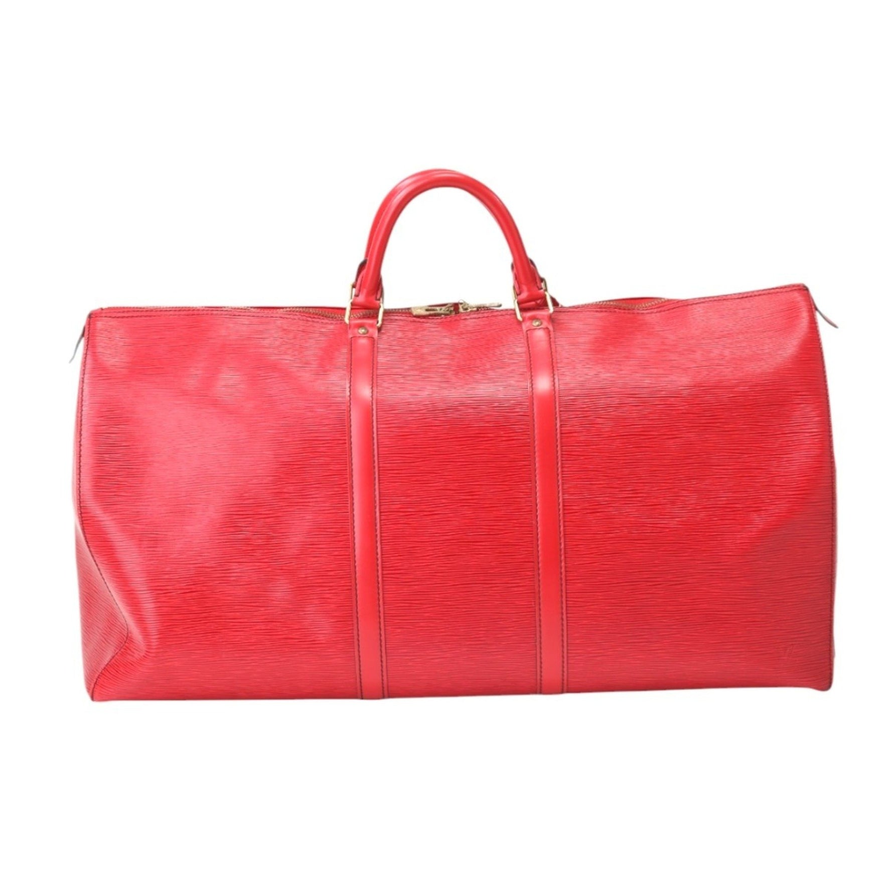 Louis Vuitton LOUIS VUITTON Boston Bag Epi Keepall 60 Leather M42947 Red LV