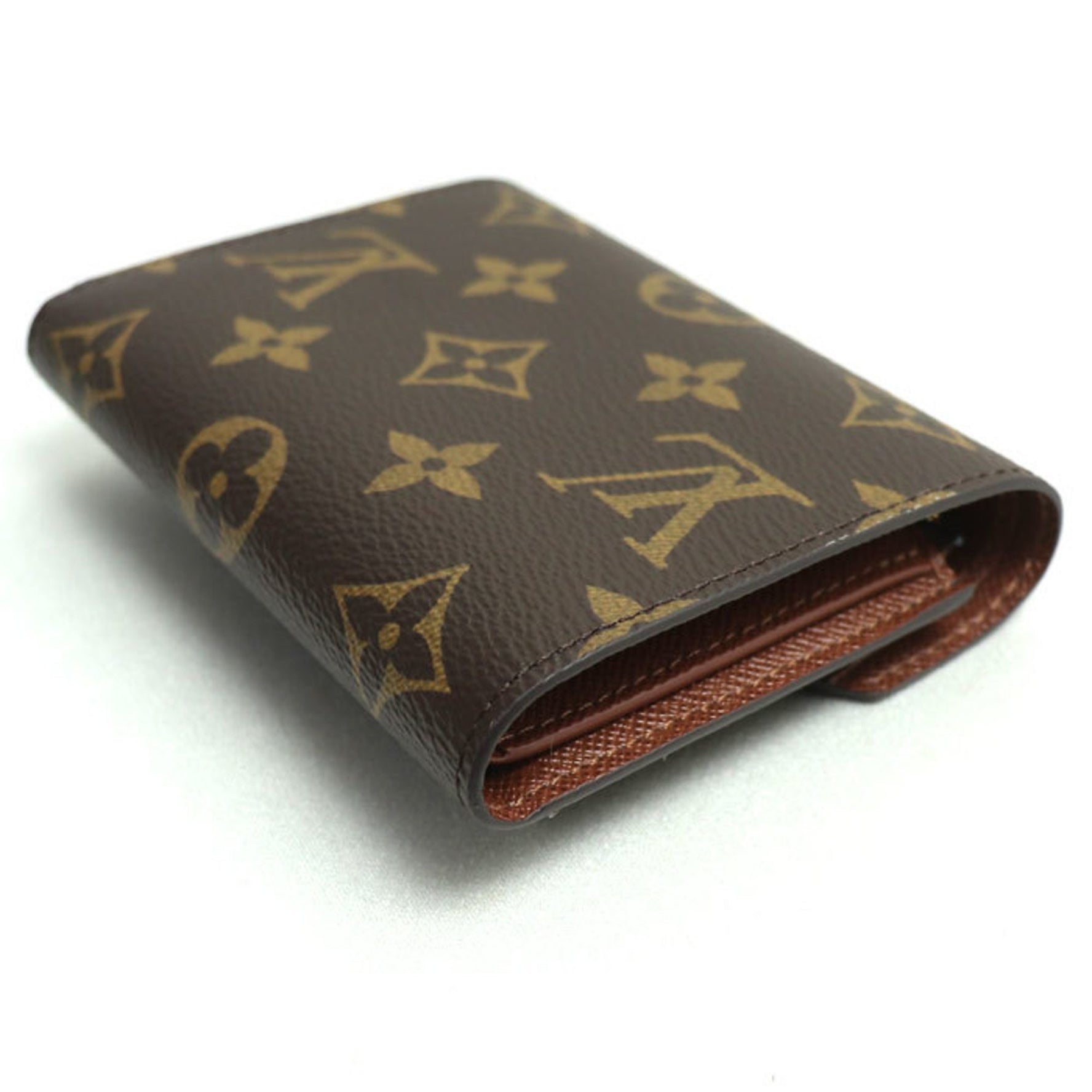 LOUIS VUITTON Louis Vuitton Portefeuille Victorine Tri-fold Wallet Monogram Brown M62472 IC Chip Women's