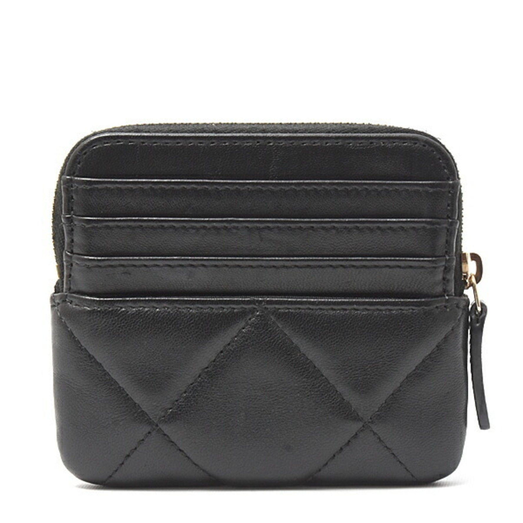 Chanel Wallet, 19 Zip Coin Purse, Matelasse Lambskin