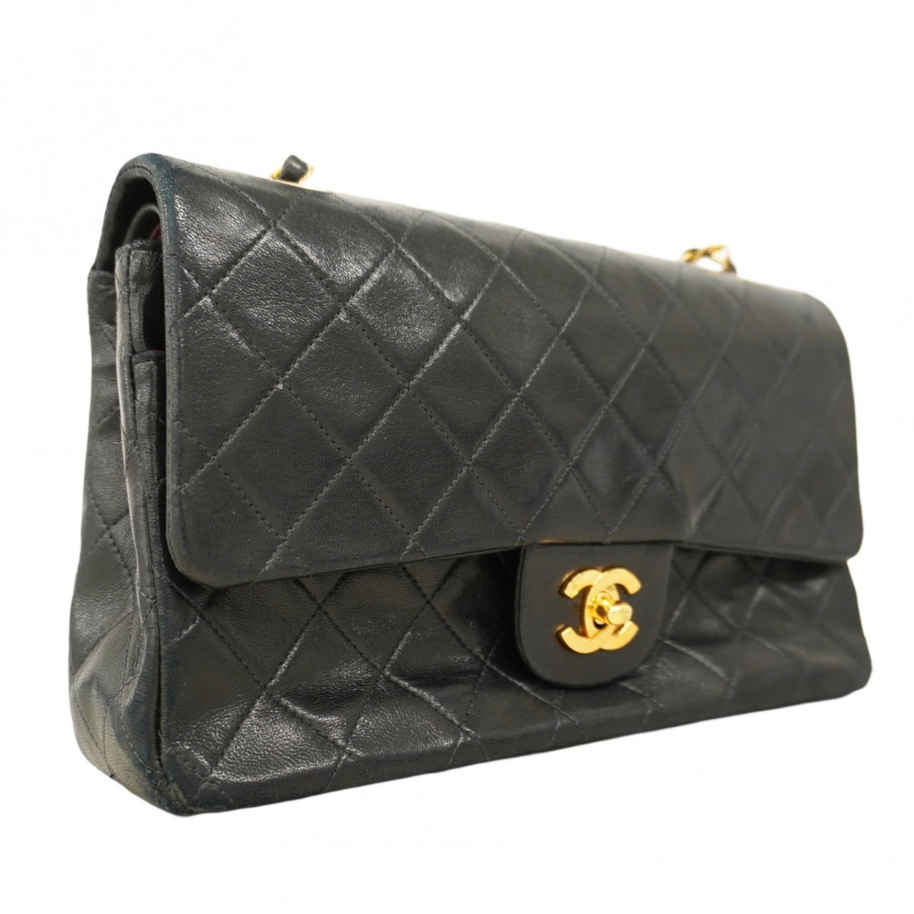 Chanel Matelasse Shoulder Bag with Double Flap and Chain, Lambskin