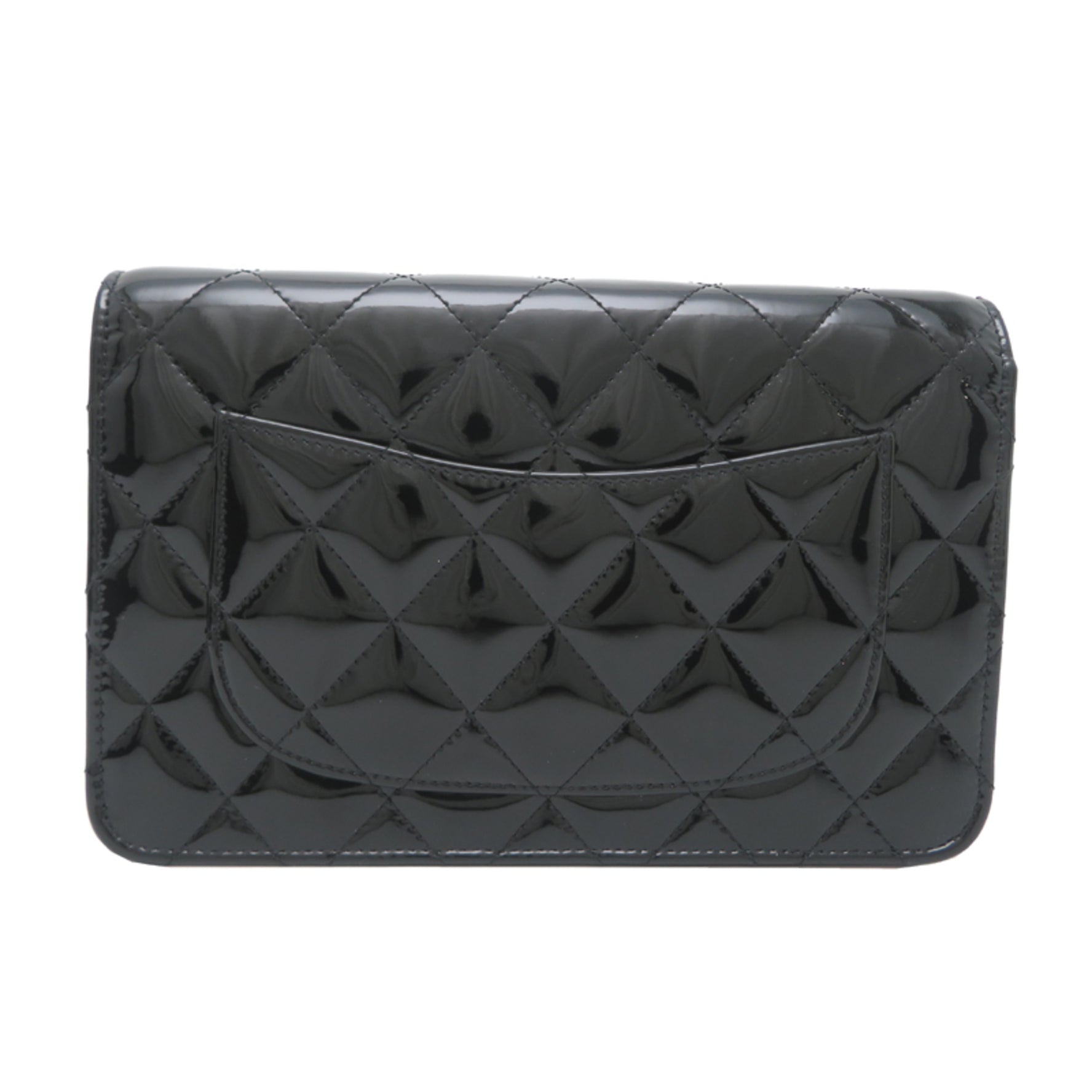 Chanel 2.55 Chain Wallet Shoulder Bag in Patent Calf Leather