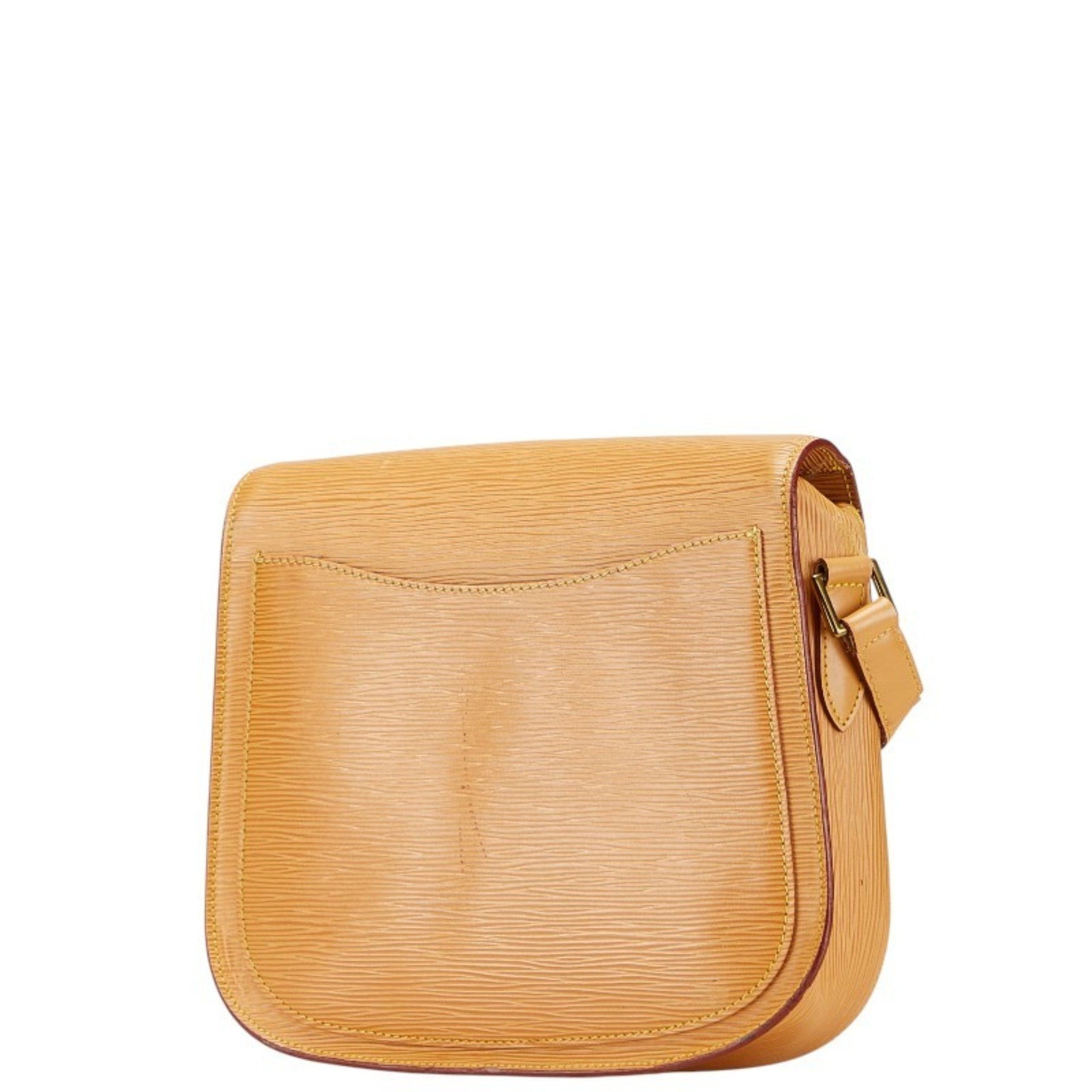 Louis Vuitton Epi Saint-Cloud Shoulder Bag Winnipeg Beige Yellow Leather LOUIS VUITTON