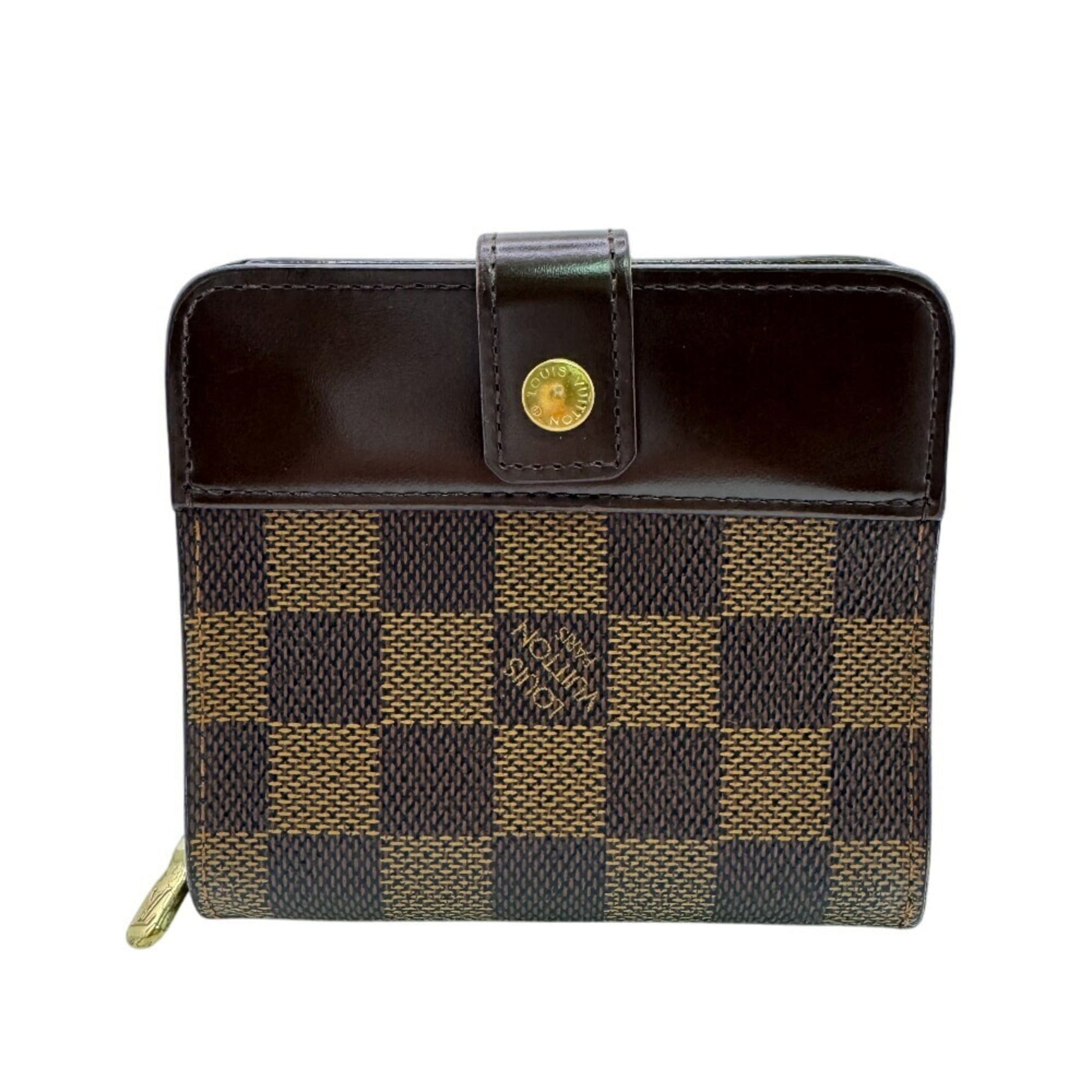 LOUIS VUITTON Compact Zip Damier Bi-fold Wallet, Unisex