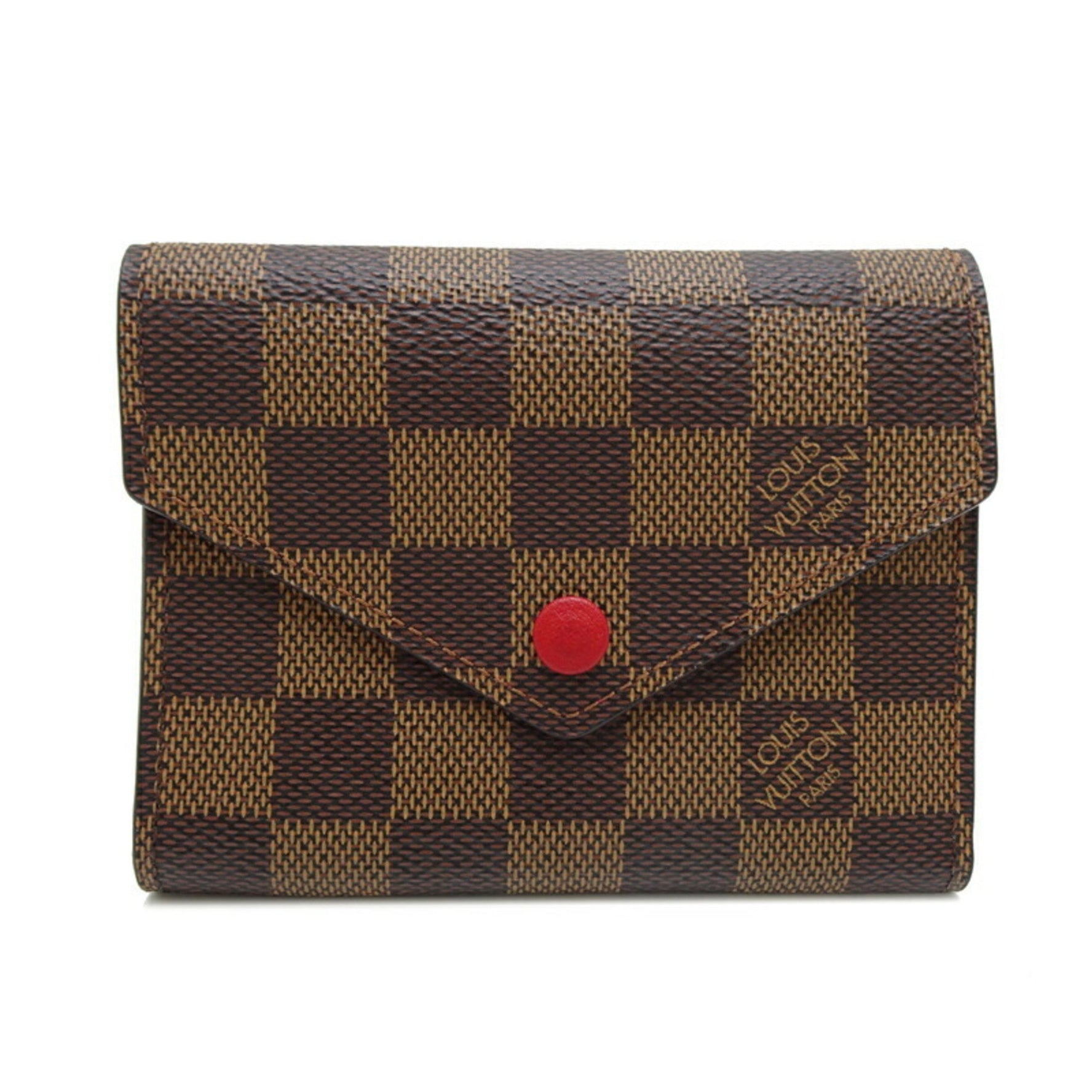 Louis Vuitton Portefeuille Victorine Tri-fold Wallet Damier Brown