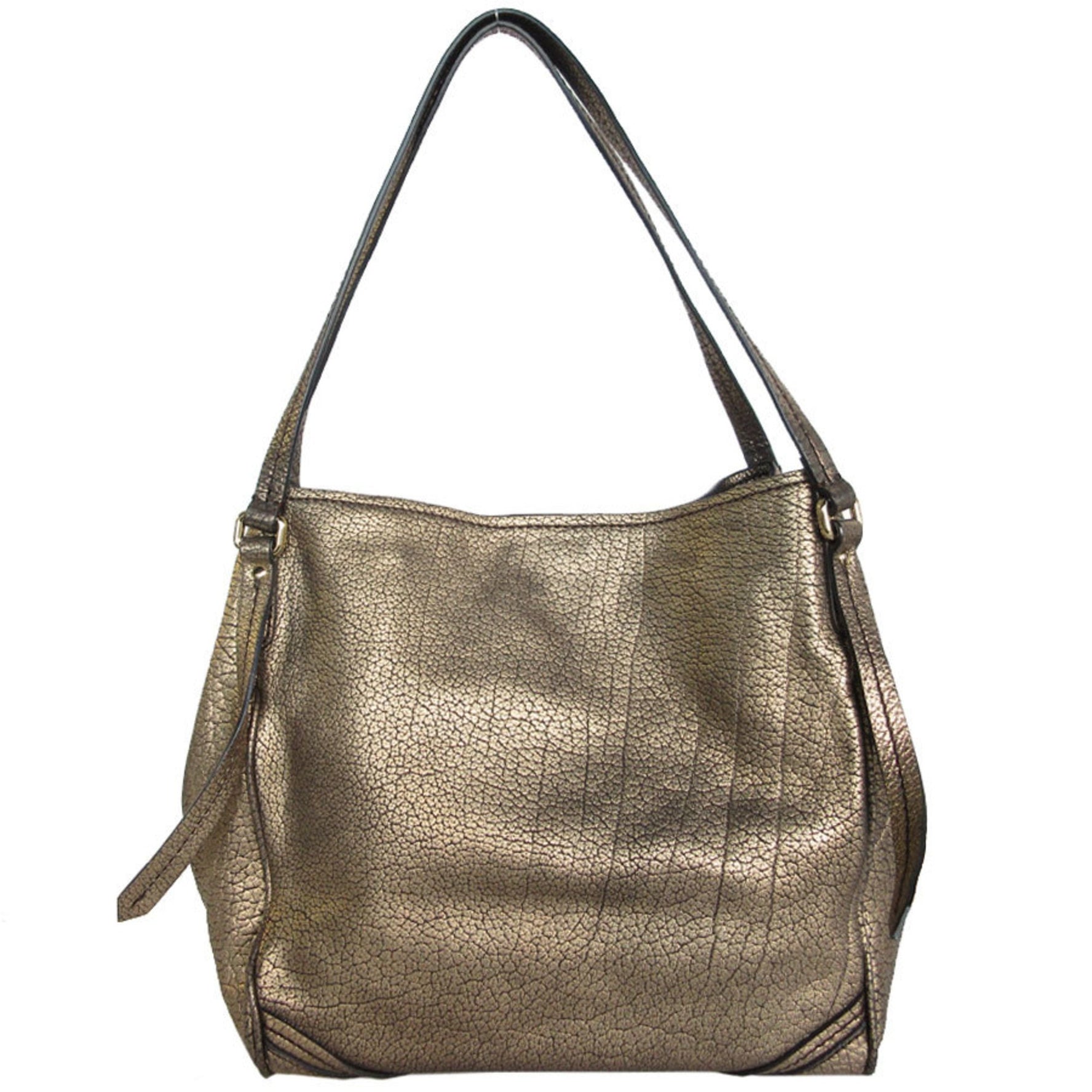 Burberry shoulder bag leather gold ladies s0494