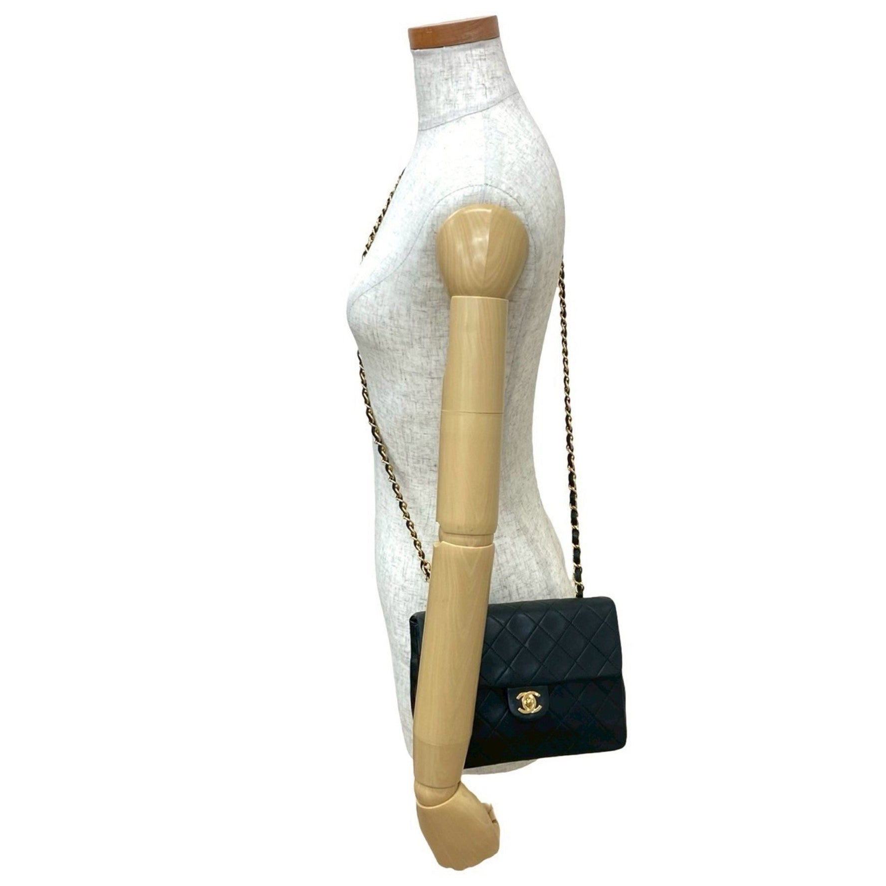 CHANEL Matelasse Coco Mark Lambskin Chain Shoulder Bag