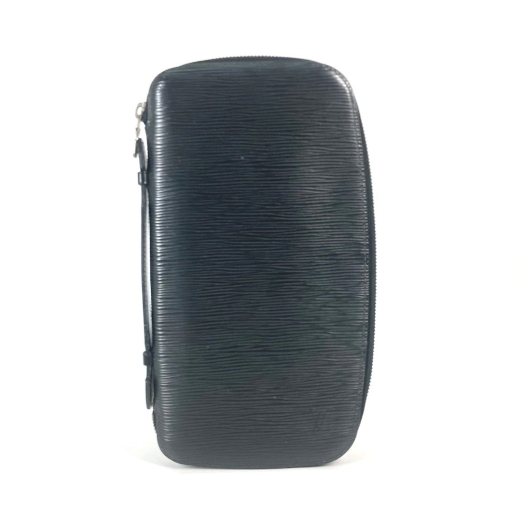 LOUIS VUITTON M63042 Epi Organizer Atoll Travel Bag, Handbag, Clutch Long Wallet, Leather, Men's, Noir Black
