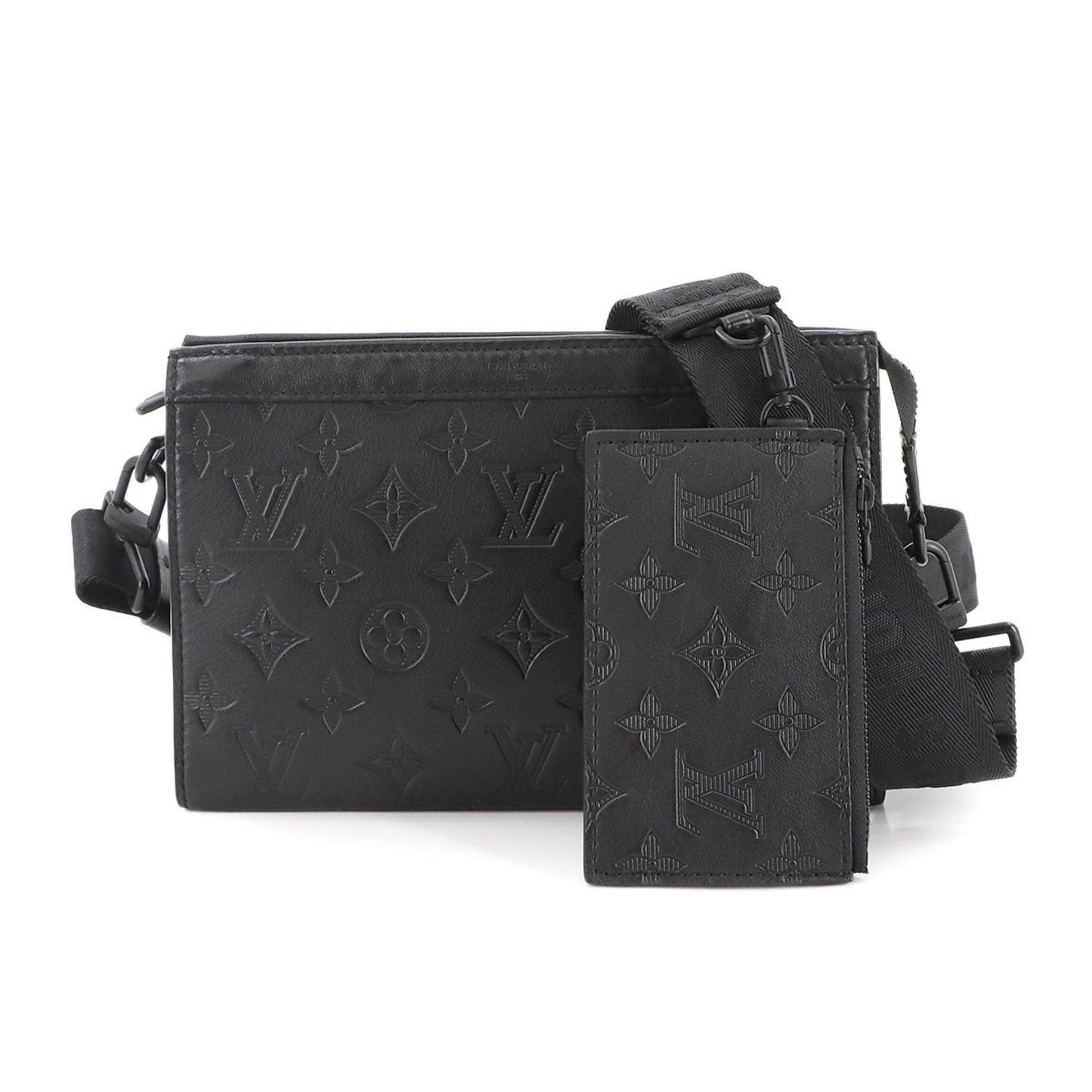 Louis Vuitton Monogram Shadow Gaston Wearable Wallet Shoulder Bag in Leather with RFID