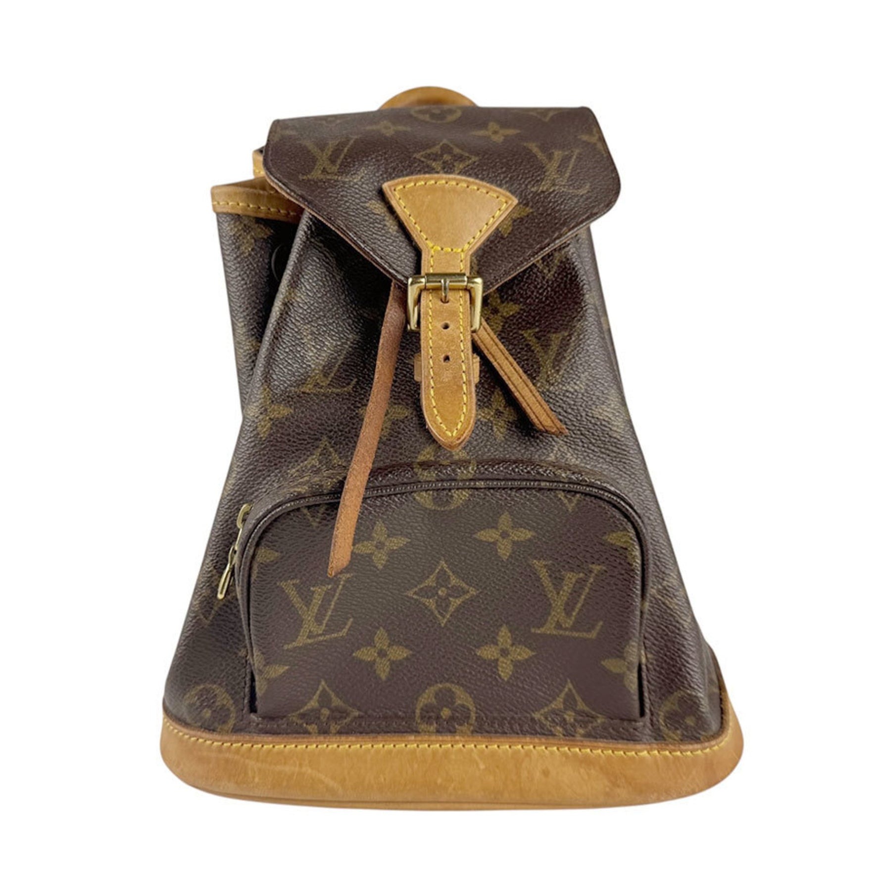 Louis Vuitton Monogram Mini Montsouris Backpack in Canvas, Brown and Gold