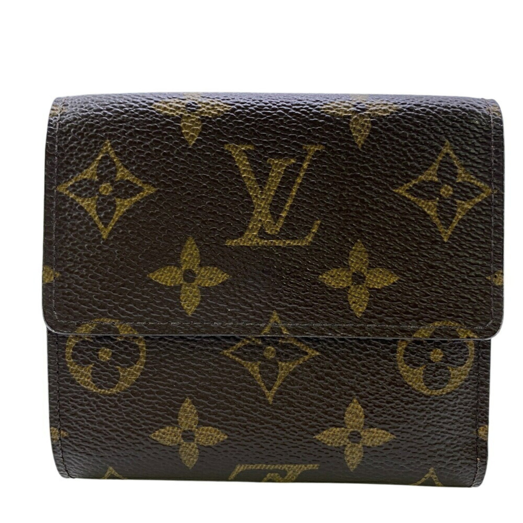 LOUIS VUITTON Elise Monogram Tri-fold Wallet M61654 Brown Women's