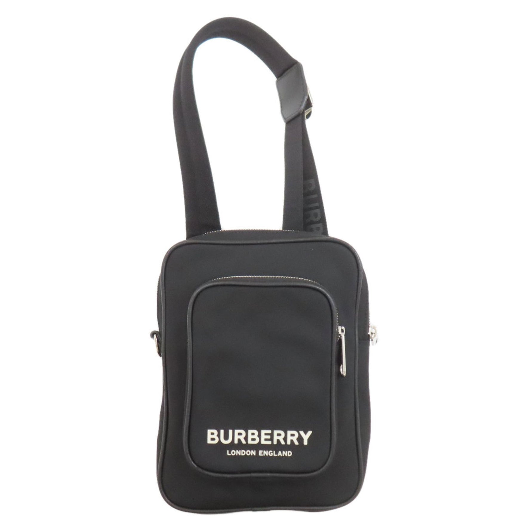 Burberry logo body bag nylon material