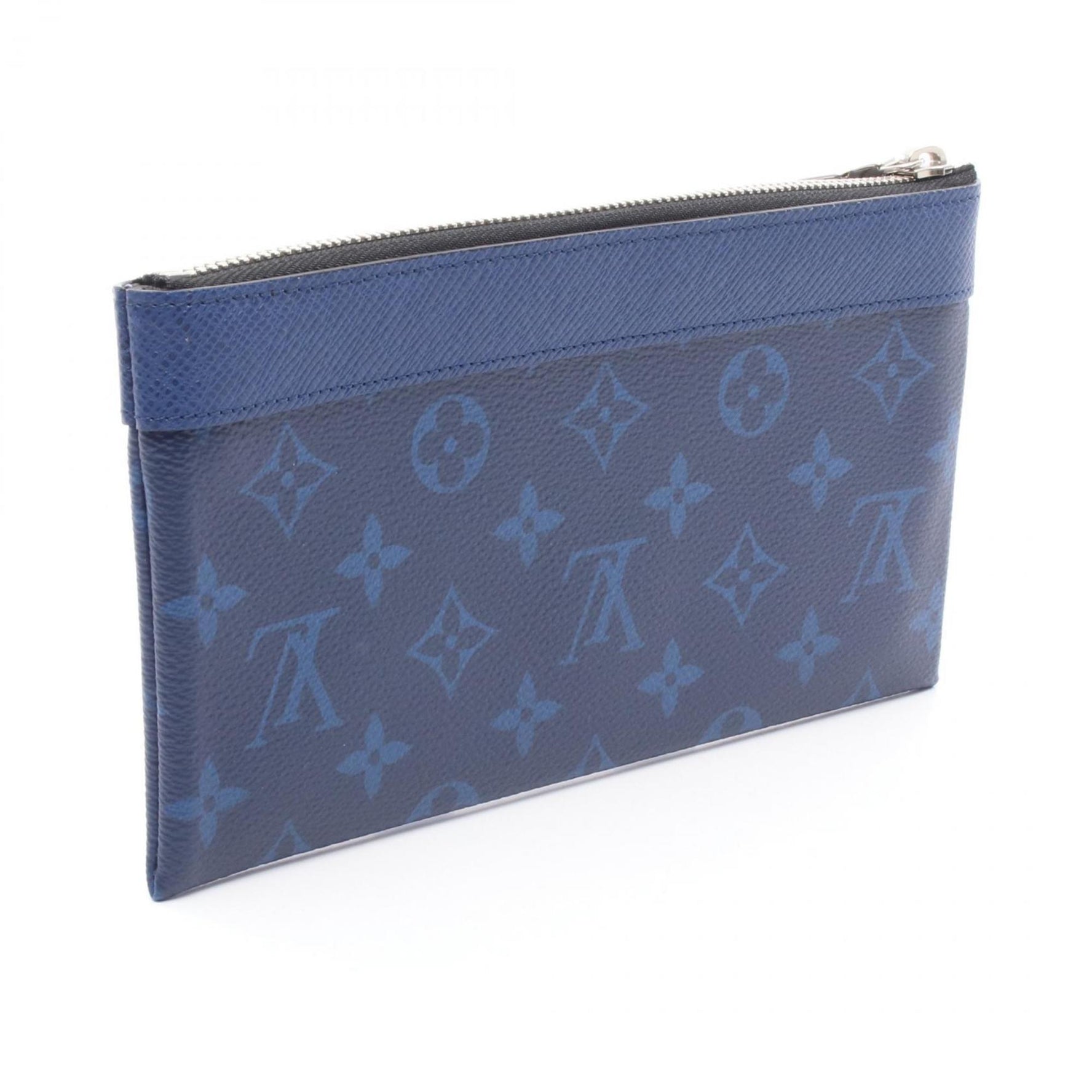 Louis Vuitton Discovery PM Pochette, Men's Leather Taiga Rama Wallet, Navy Blue