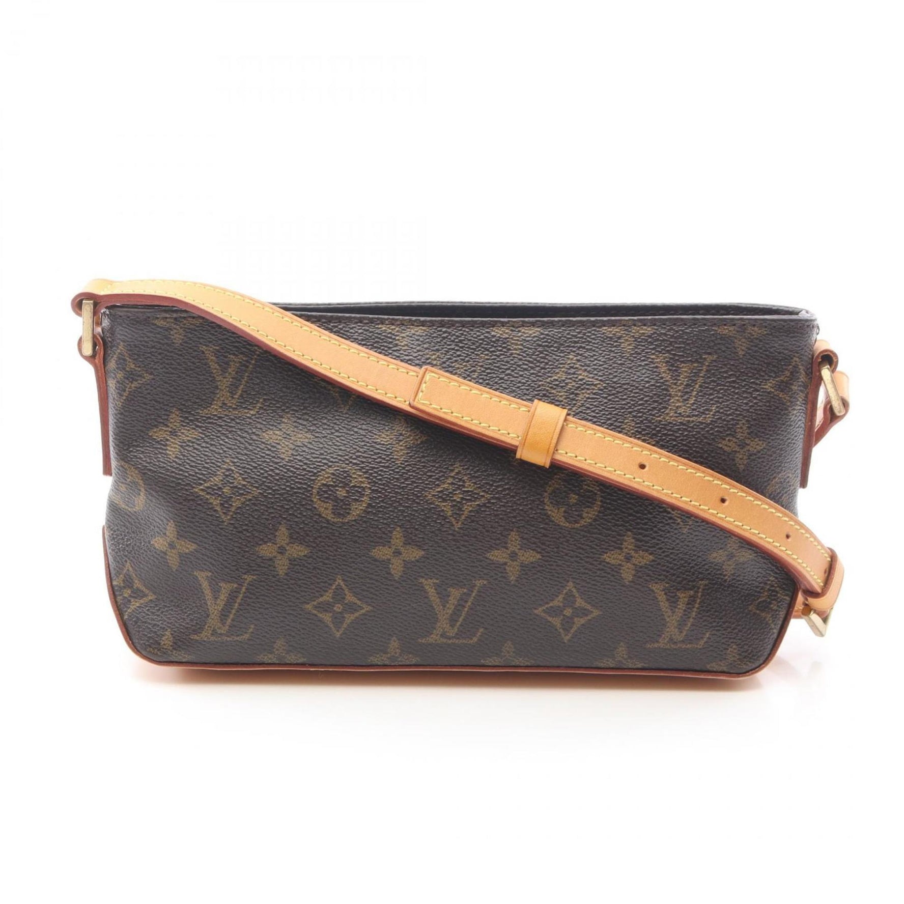 Louis Vuitton Trotter Shoulder Bag Coated Canvas Leather Monogram