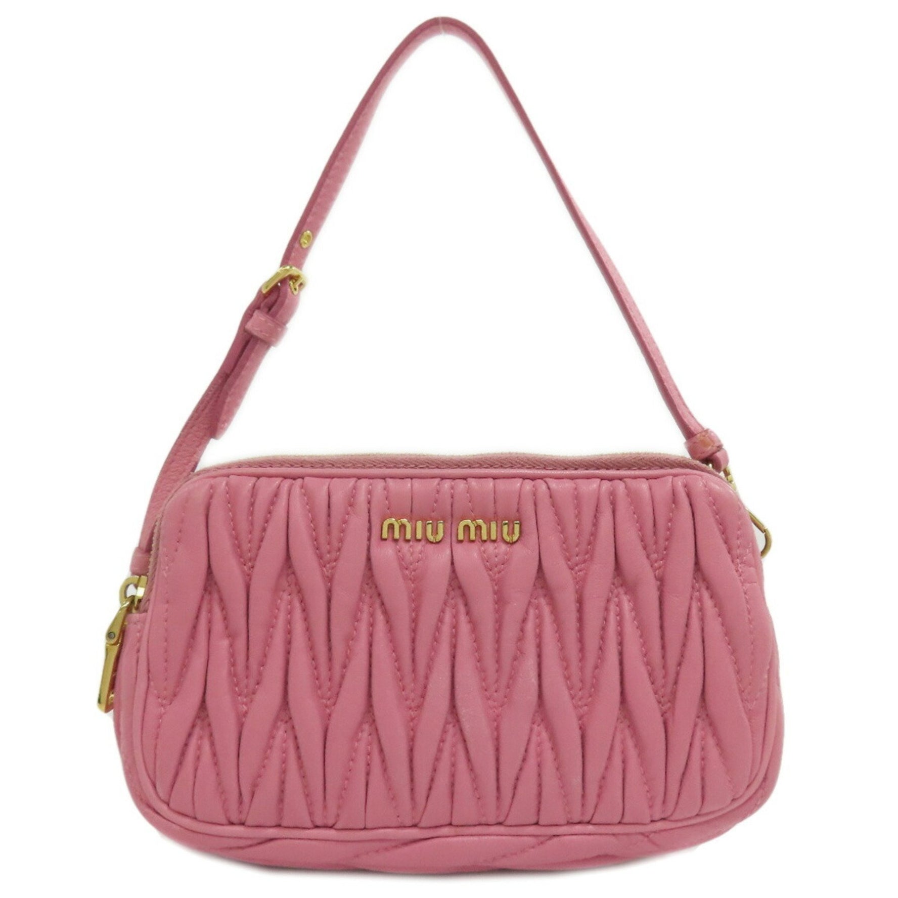 Miu Miu Miu Matelasse Pouch Leather MIUMIU