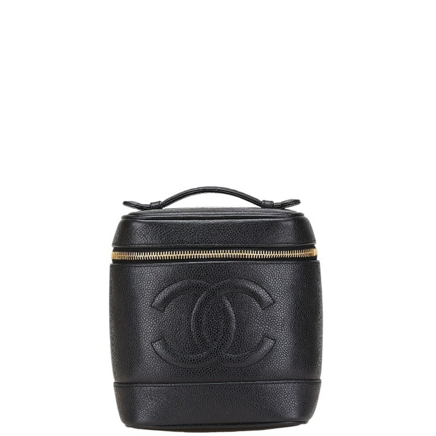 Chanel Coco Mark Vanity Bag Caviar Skin