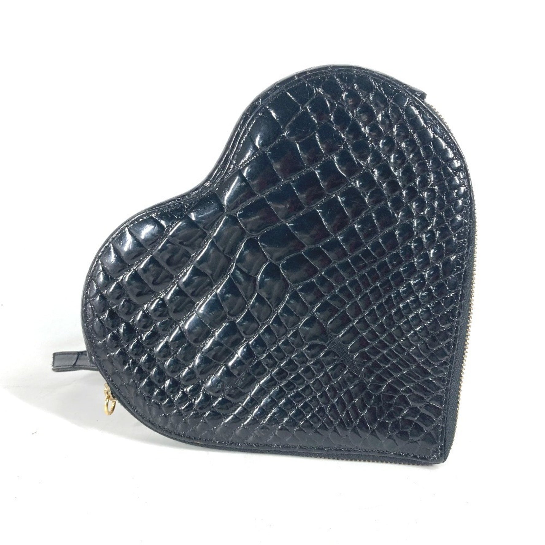 FENDI Vintage Heart Backpack Bag Rucksack Leather