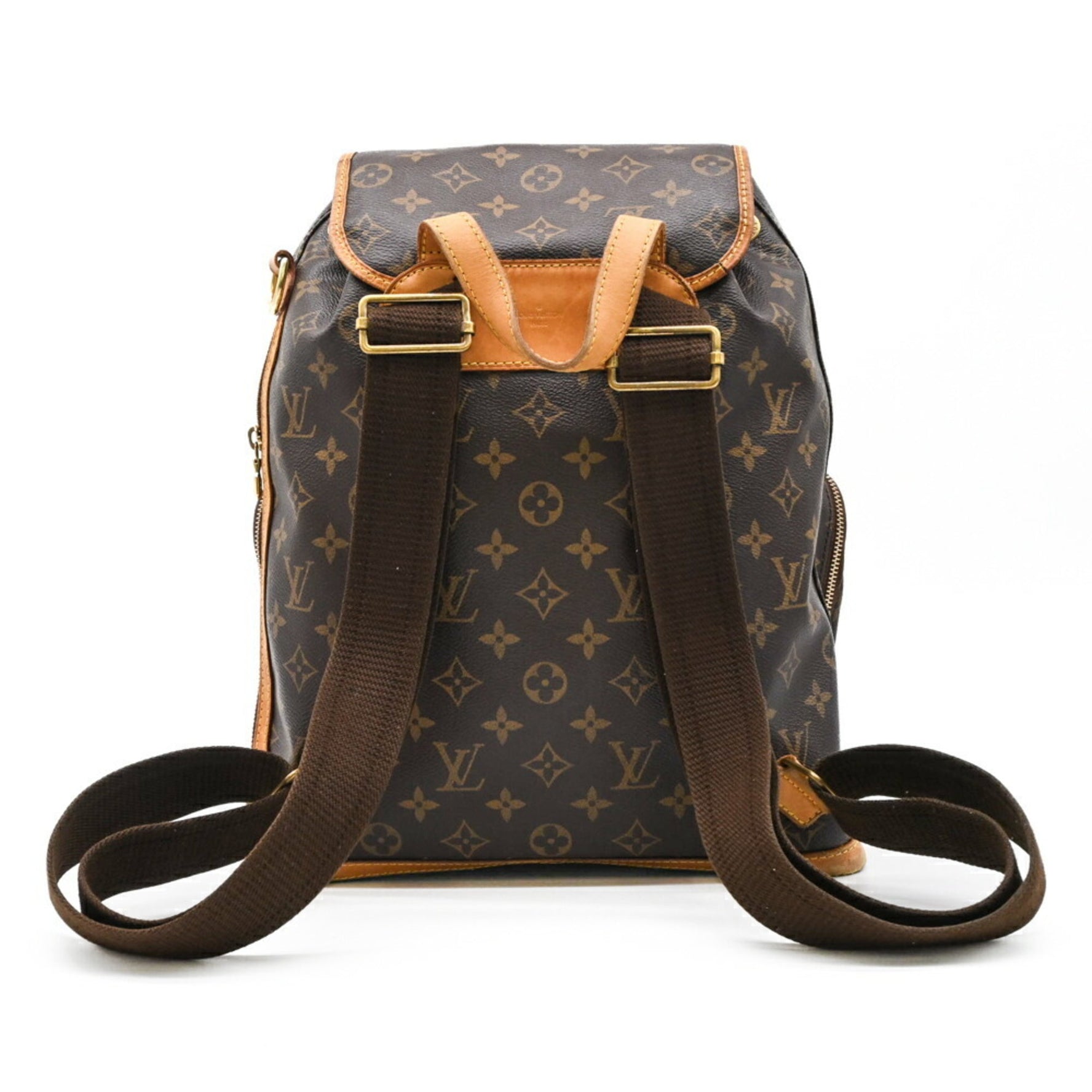 Louis Vuitton Sacado Bosphore Monogram Backpack Rucksack Leather Brown