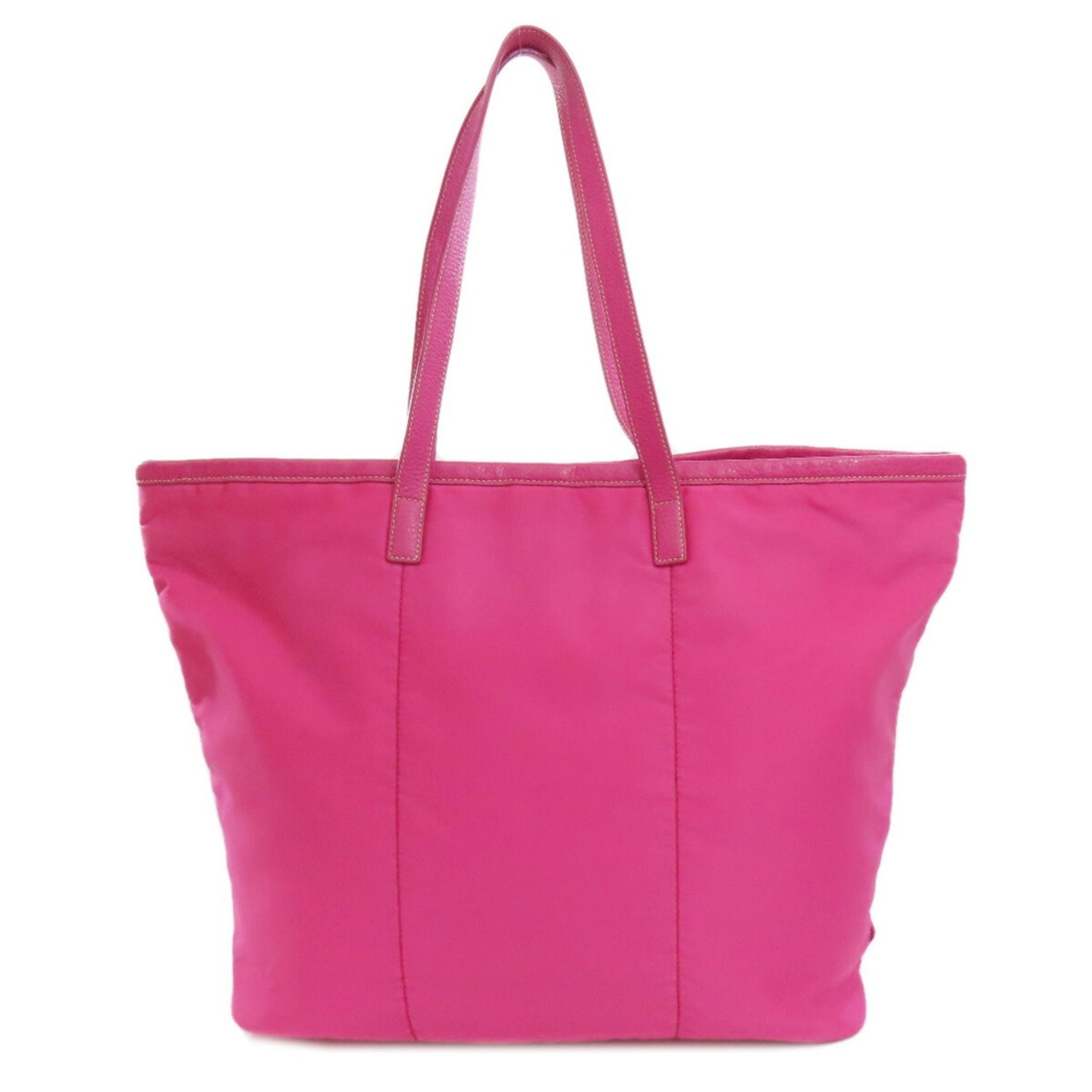 Prada metal tote bag nylon material