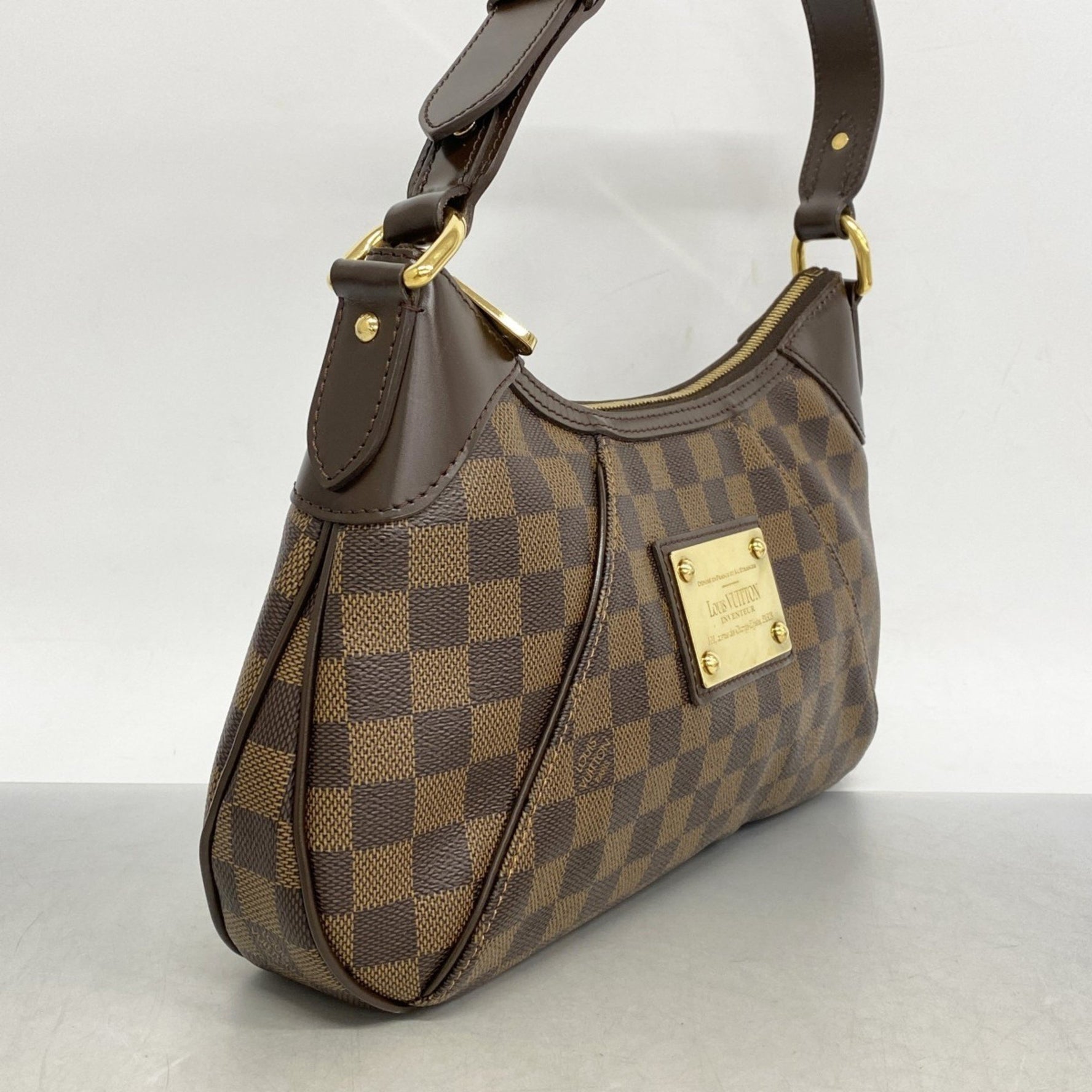Louis Vuitton Damier Thames PM Shoulder Bag N48180 Ebene for Women