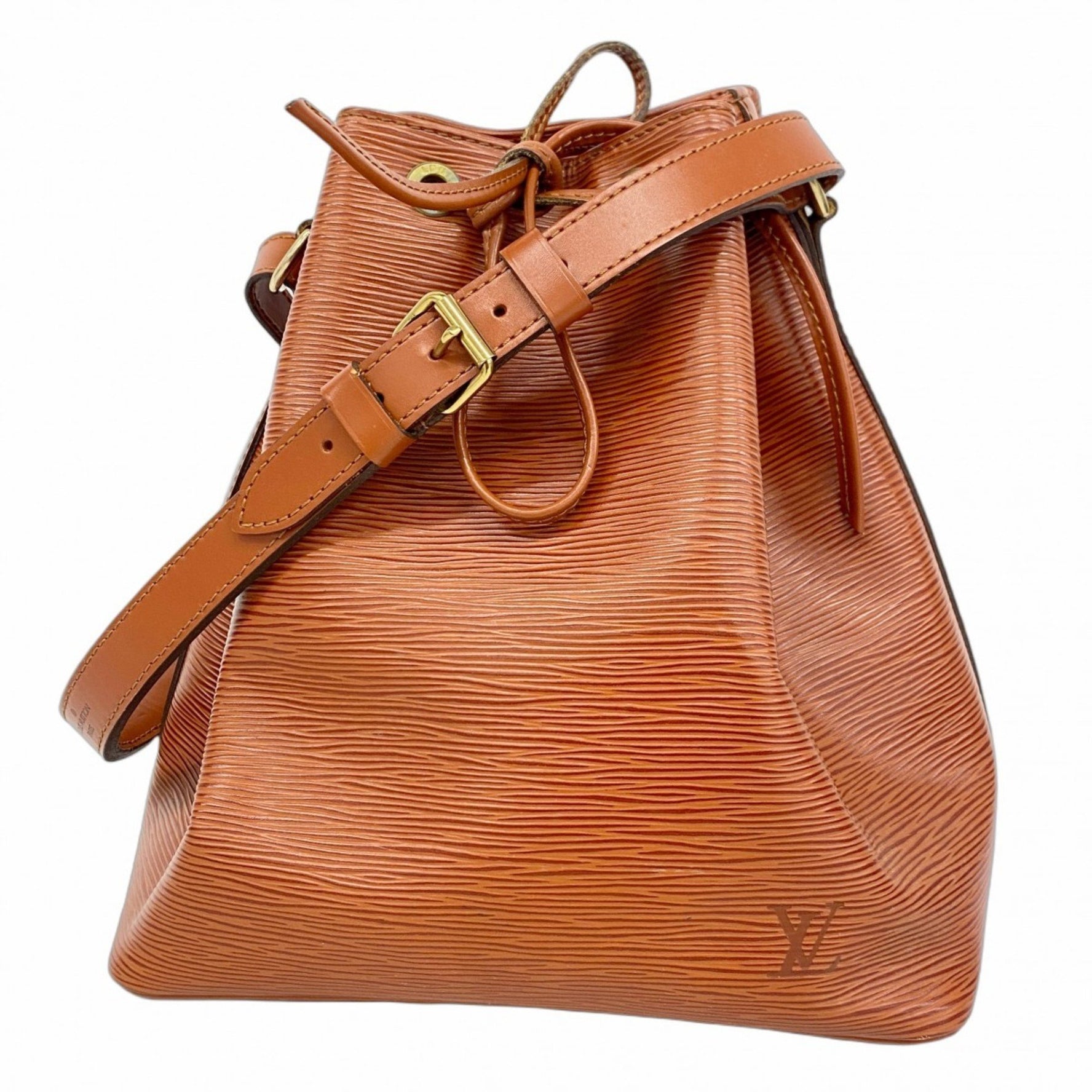 Louis Vuitton Epi Petit Noe Shoulder Bag M44103 Kenya Brown Women's