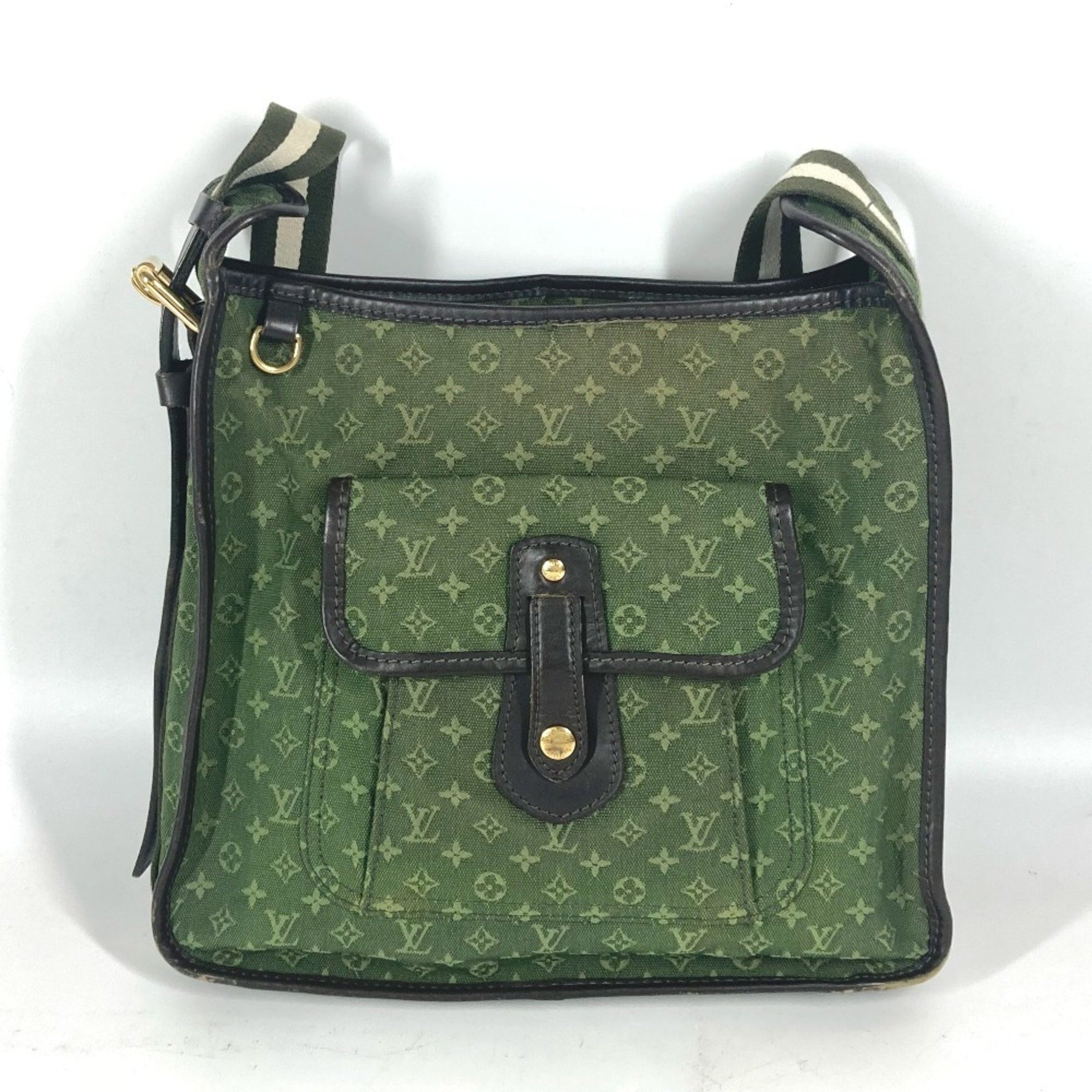 LOUIS VUITTON M92322 Monogram Busas Marie Kate Shoulder Bag Canvas Women's Khaki
