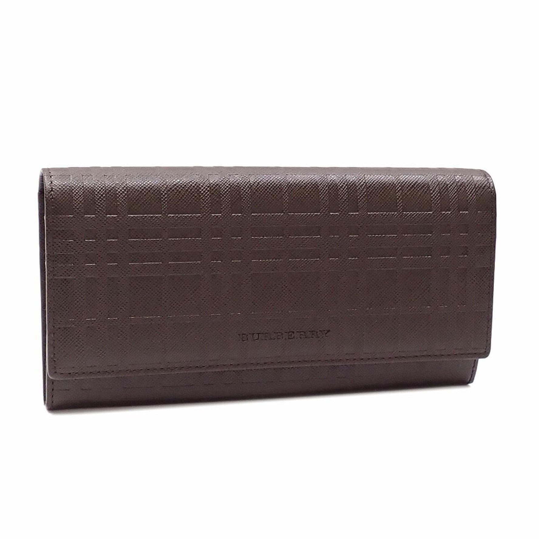 Burberry bifold long wallet leather men's