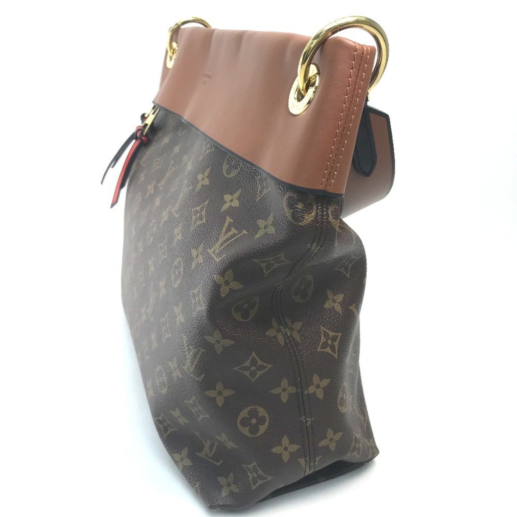 Louis Vuitton Monogram Tuileries Hobo Shoulder Bag in Canvas, Caramel Brown