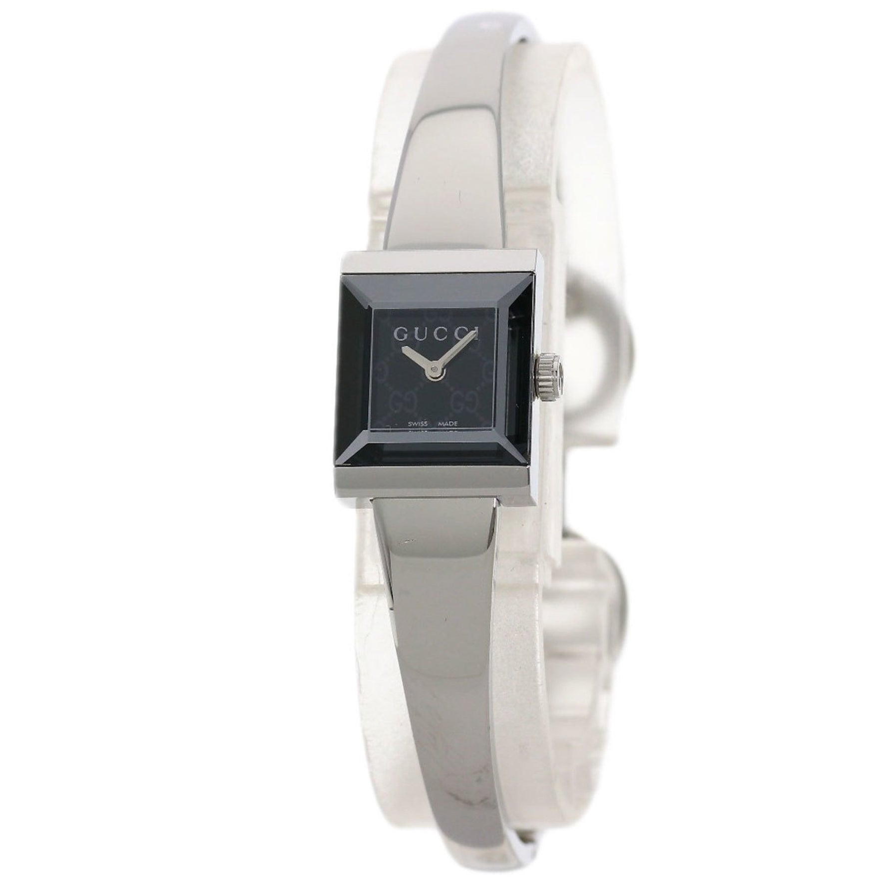 Gucci 128.5 Square Face Watch Stainless Steel SS Ladies GUCCI