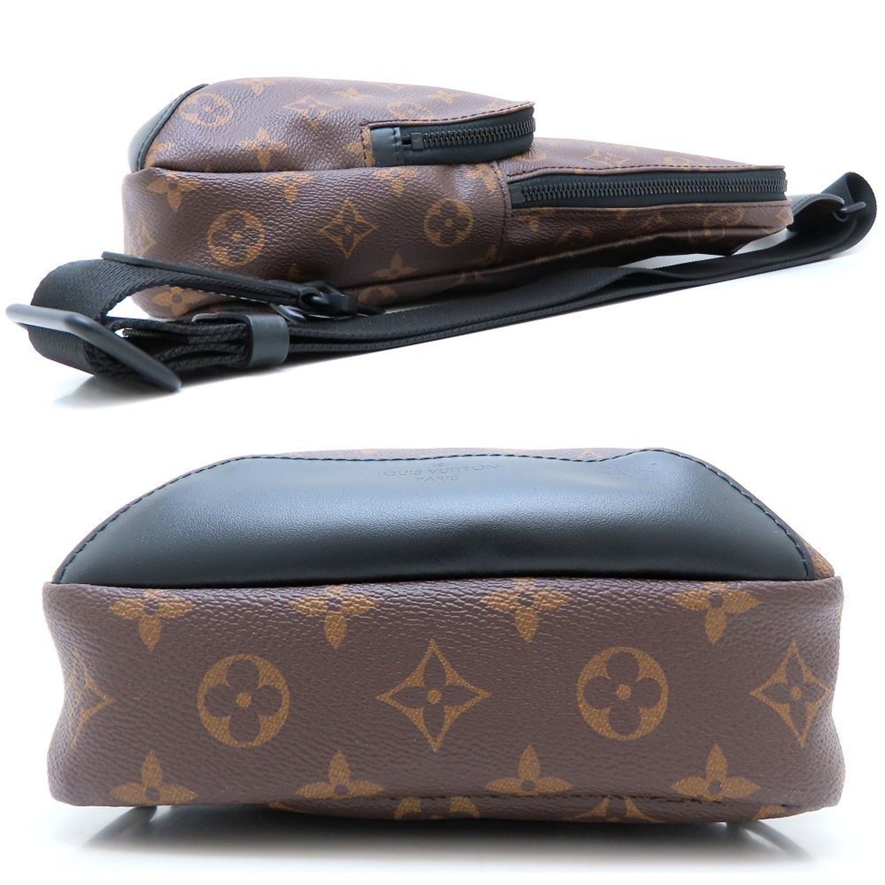 Louis Vuitton Monogram Macassar Avenue Sling Bag Brown/Black