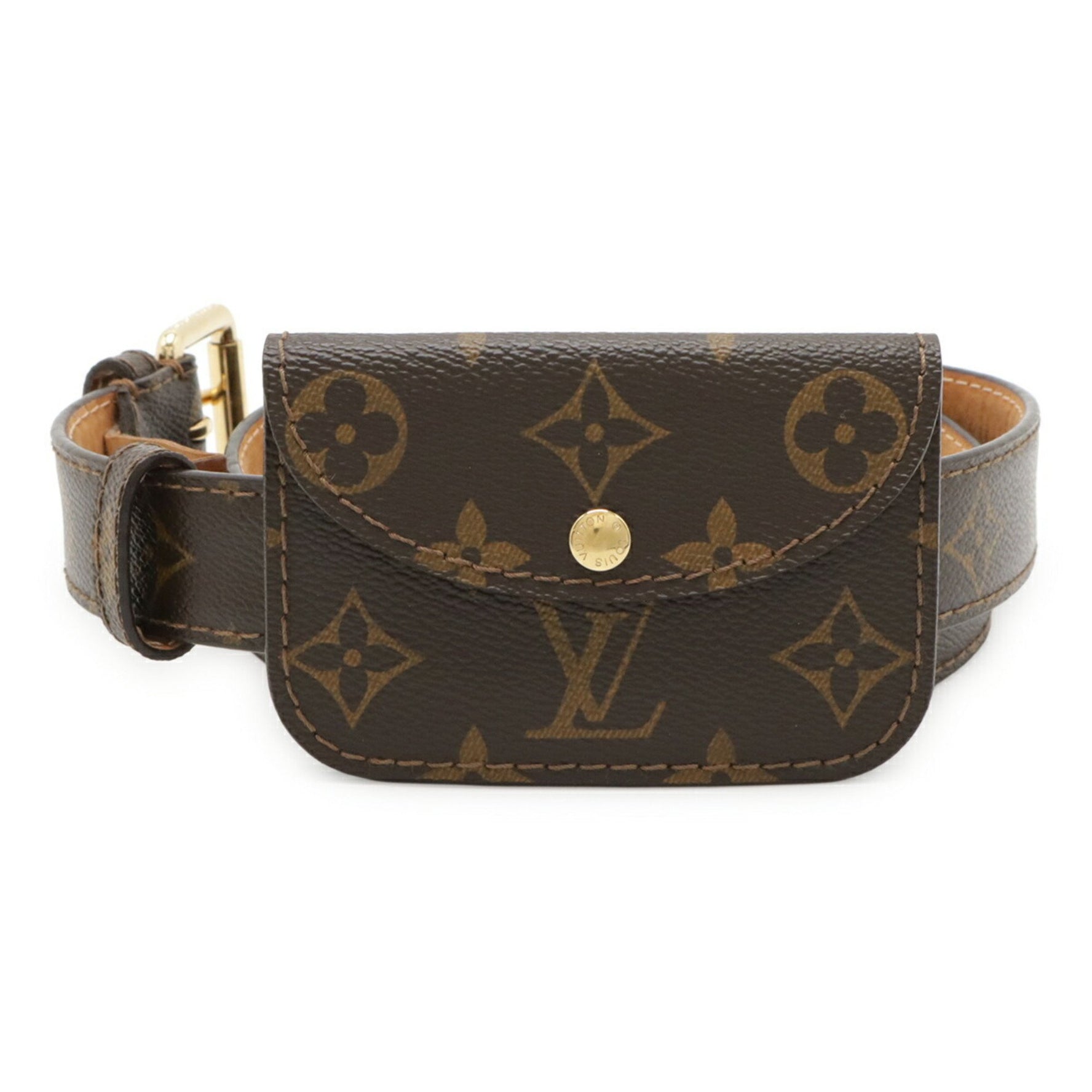 LOUIS VUITTON Monogram Santur Pochette Solo Belt Waist Bag/Hip Bag #85