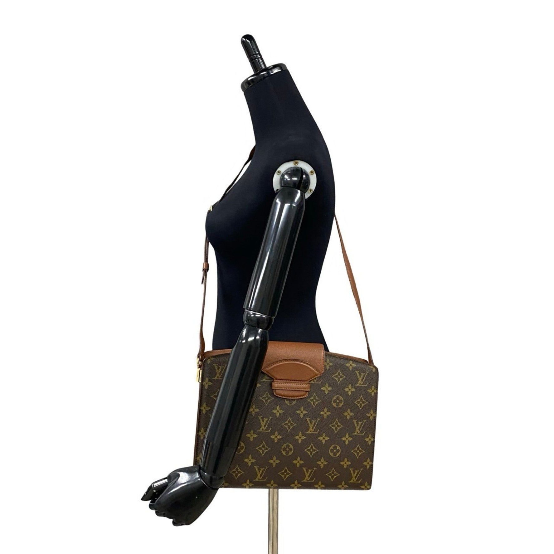 Louis Vuitton Crucell Monogram Leather Shoulder Bag/Pochette 74-10